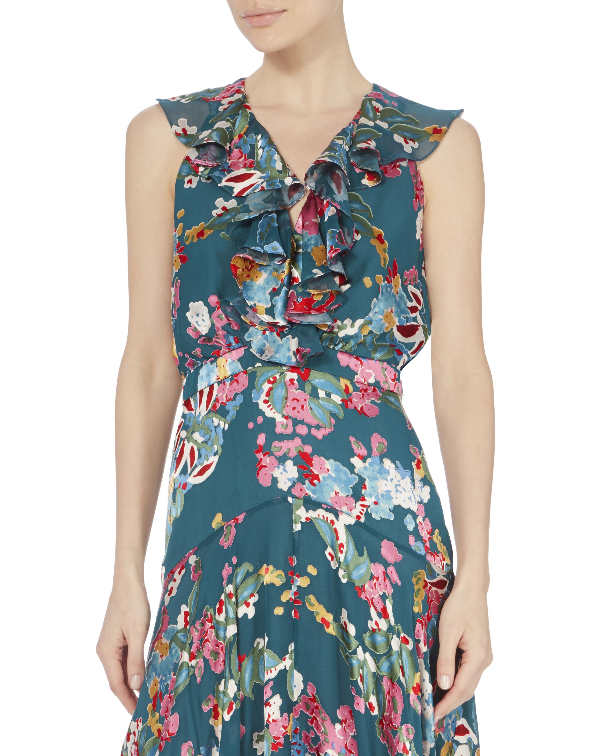 saloni rita floral dress