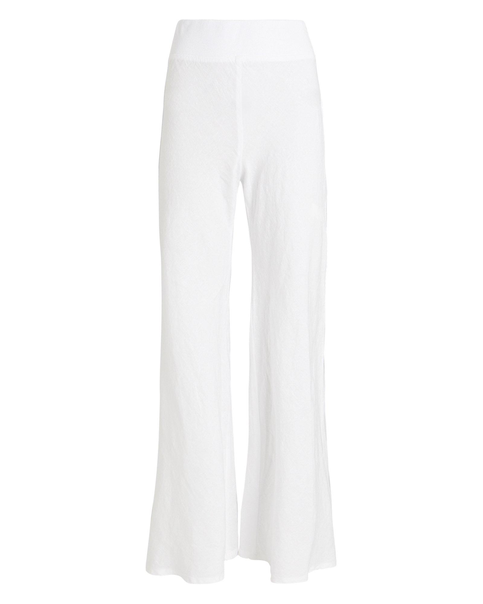 Enza Costa Linen Wide-leg Pants in 