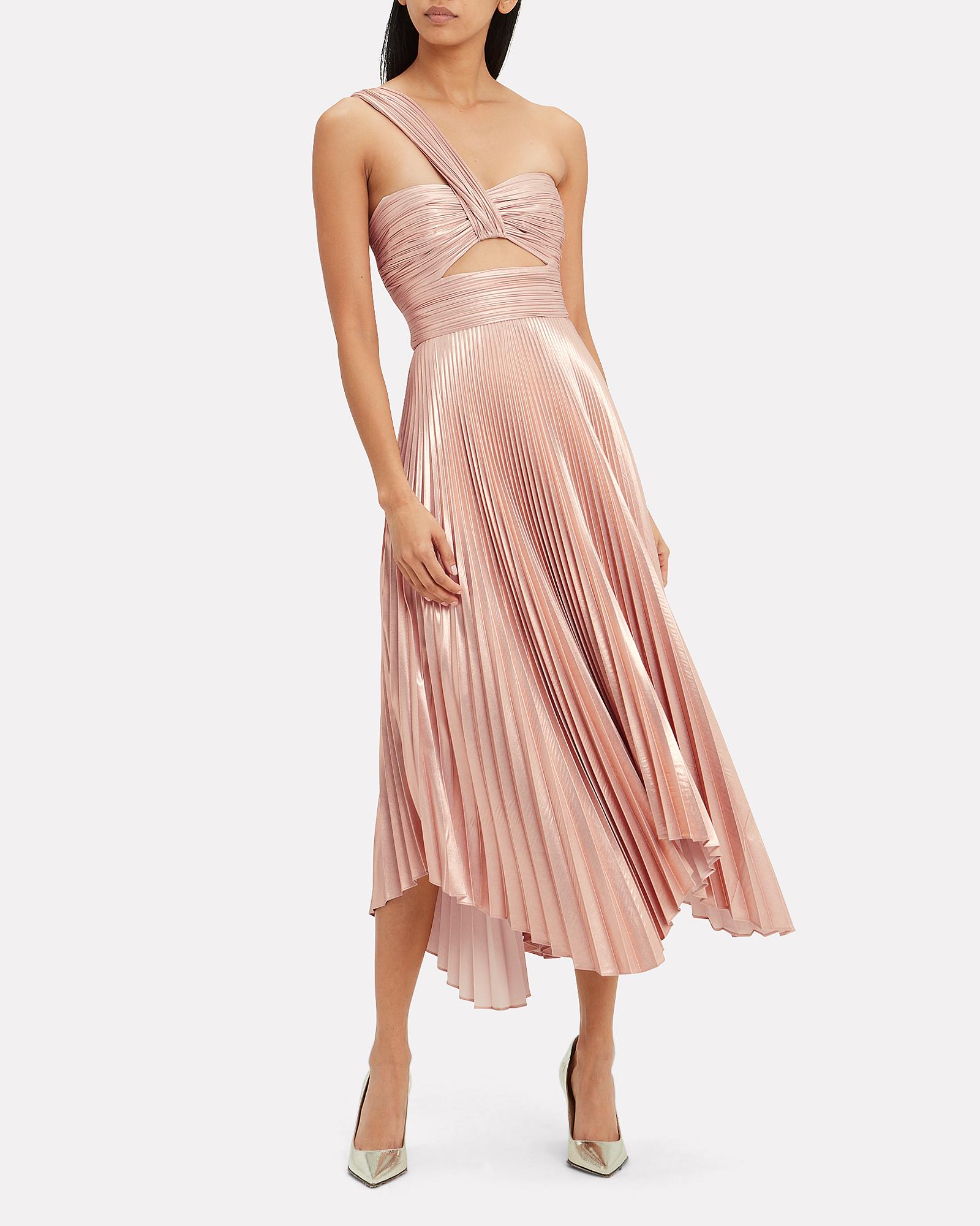 alc rose gold dress
