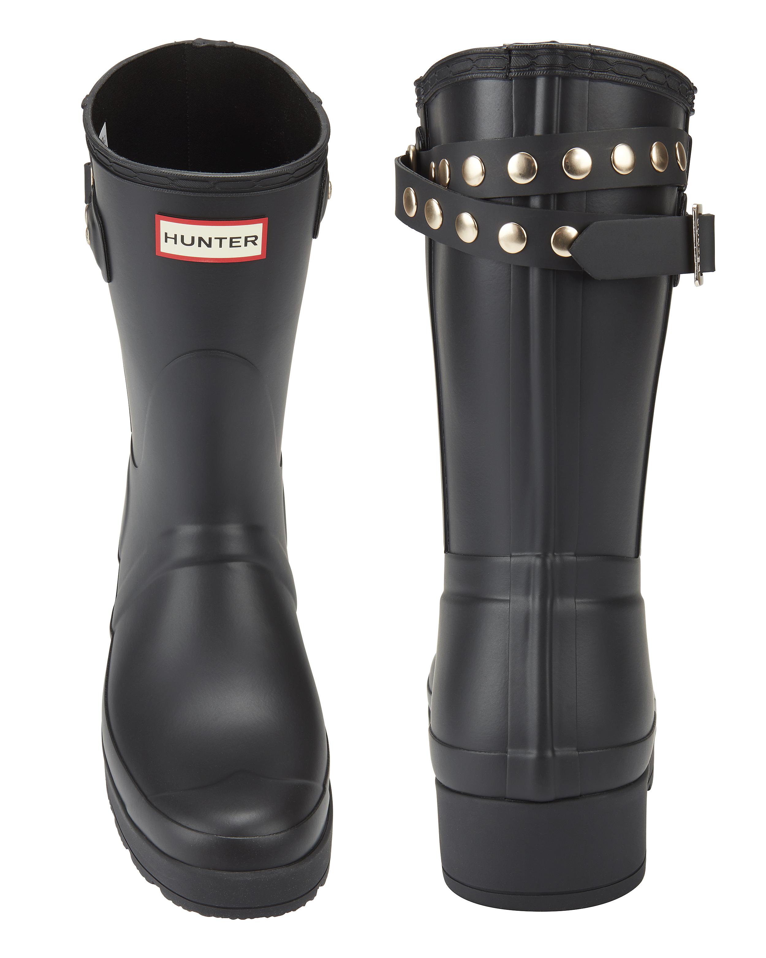 studded hunter boots