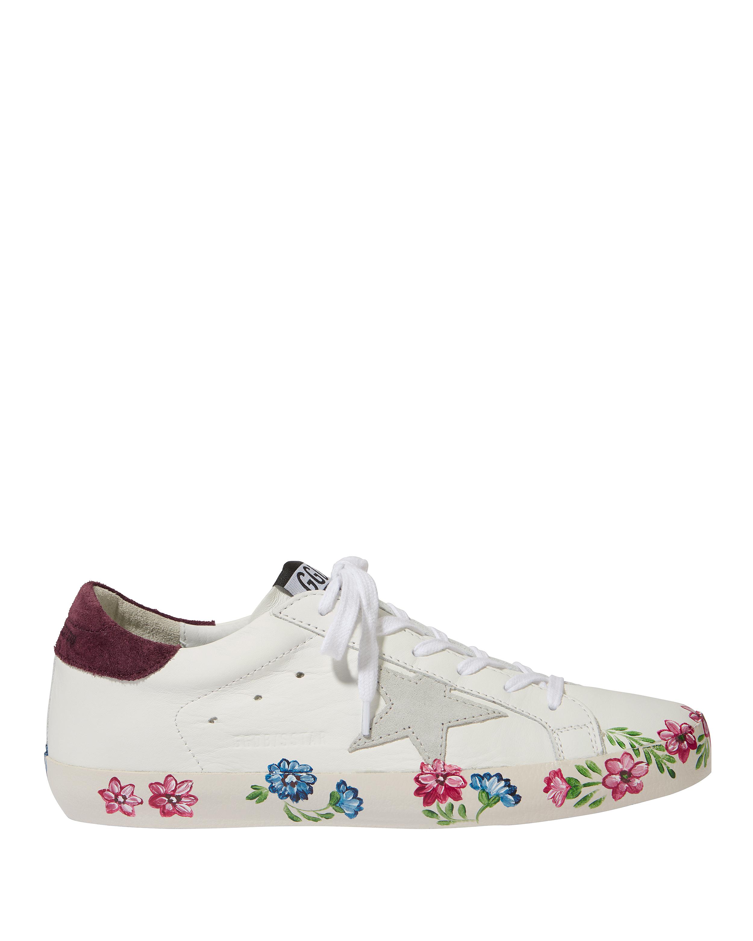 golden goose floral sneakers cheap online