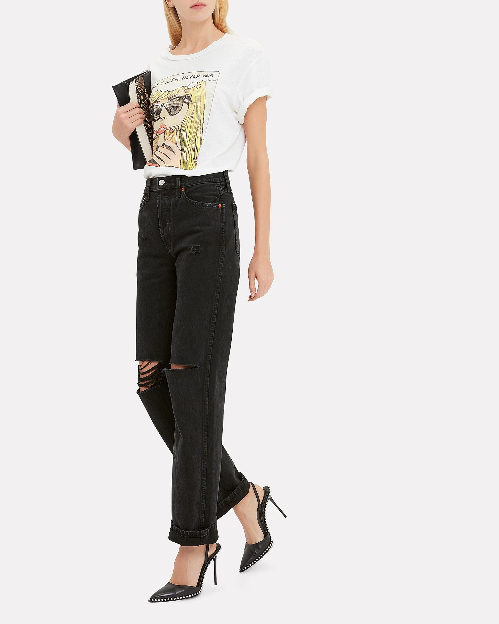 redone high rise loose black