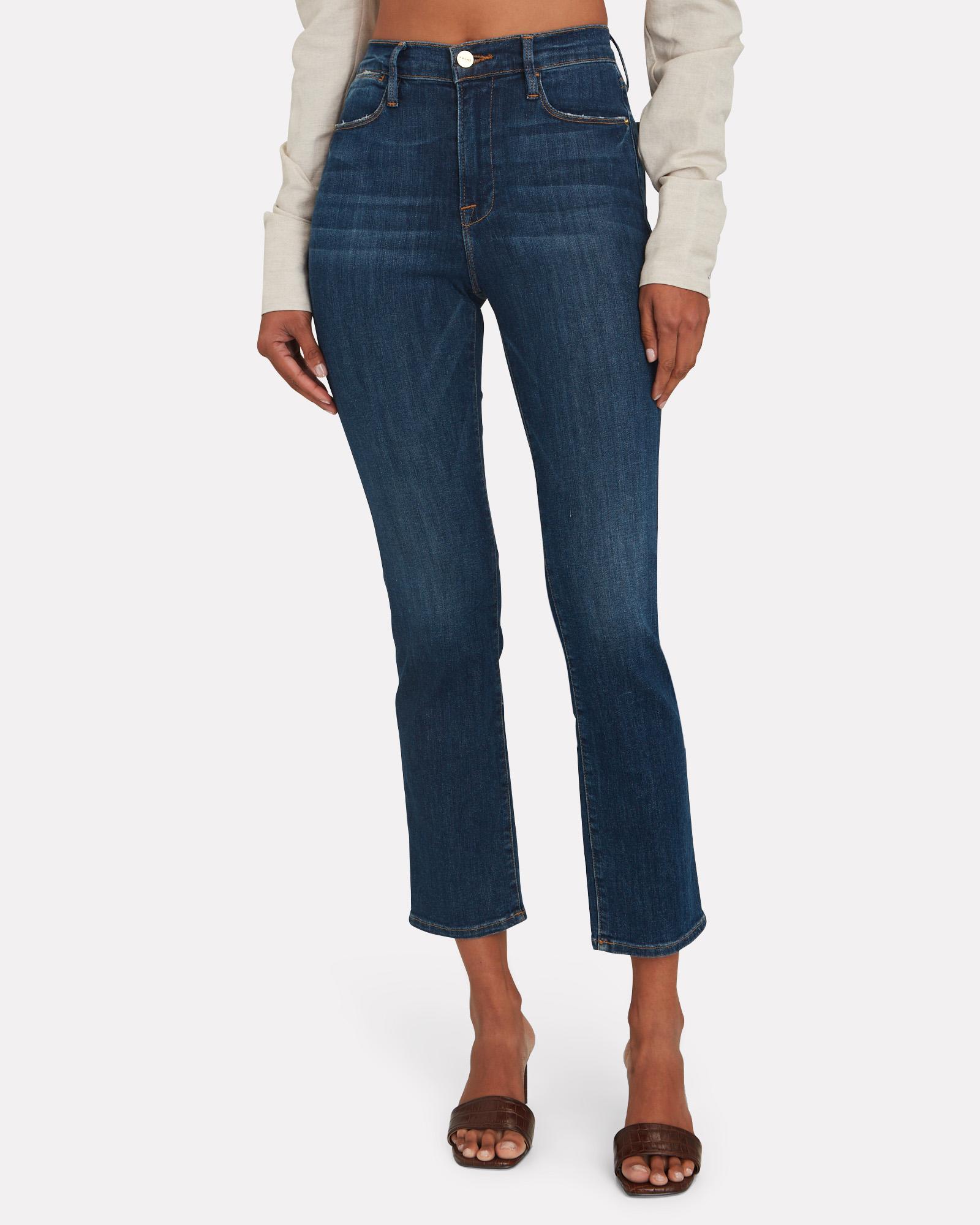 FRAME Denim Le High Straight Jeans in Blue - Lyst
