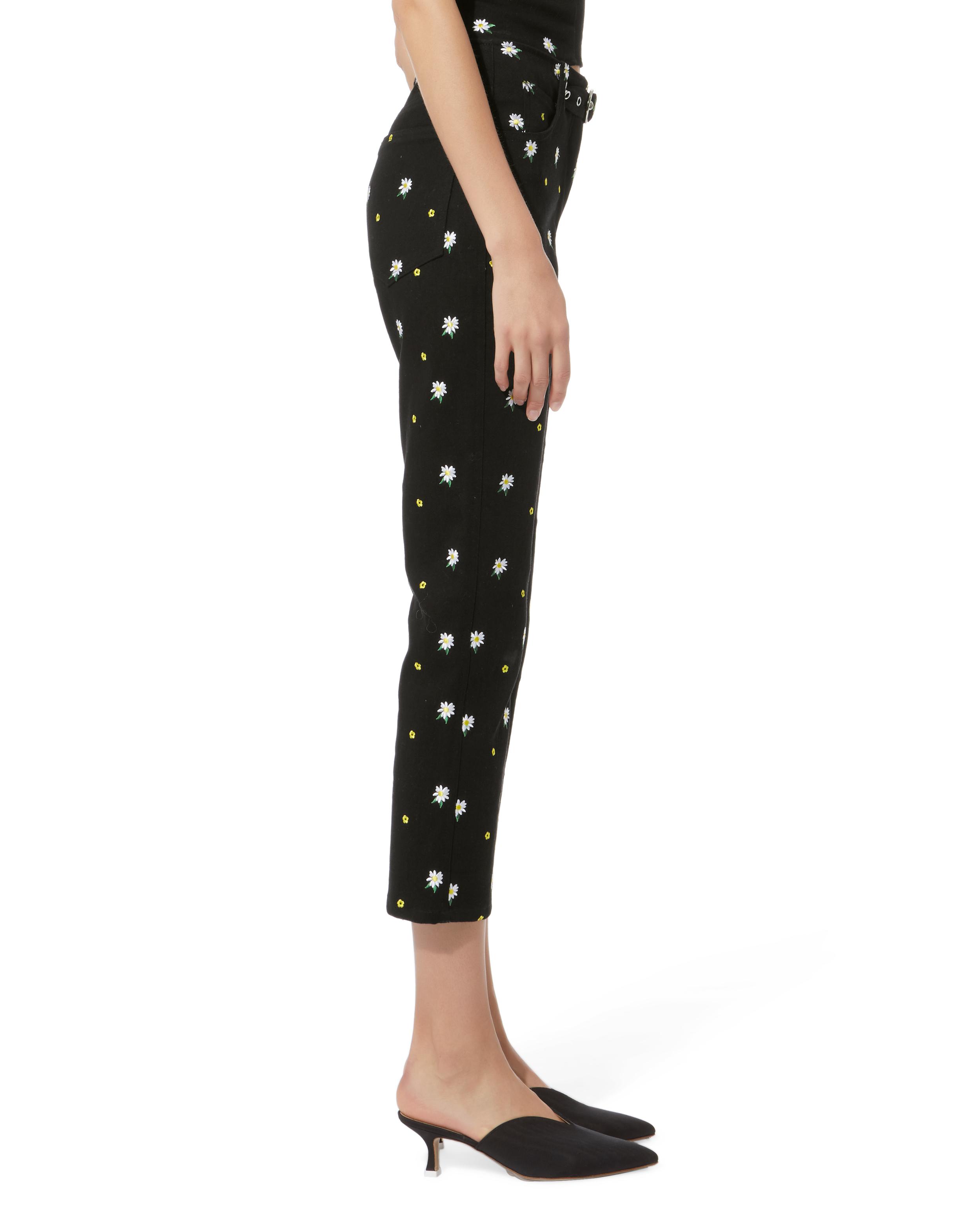 Miaou Tommy Embroidered Jeans in Black | Lyst