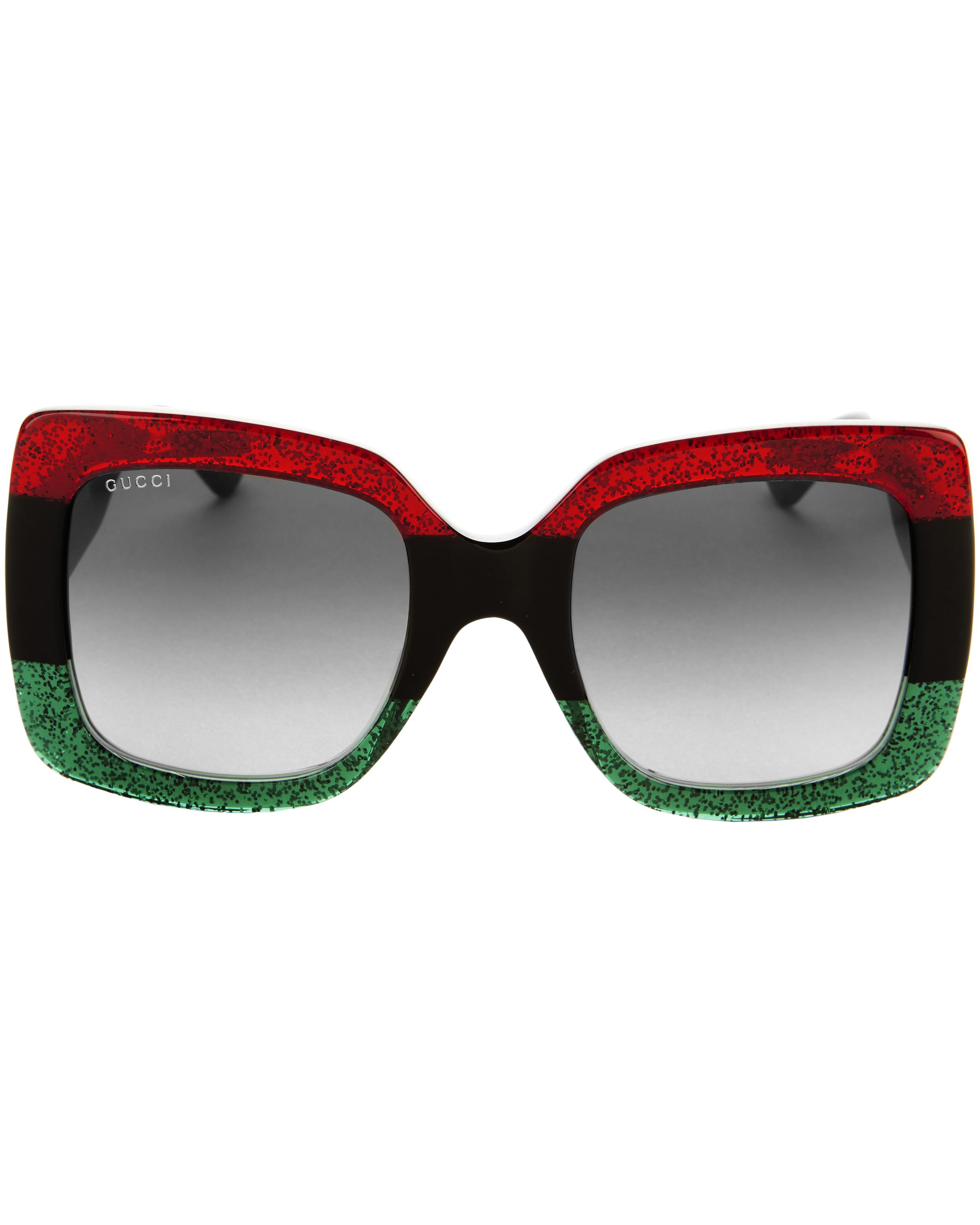 gucci oversized square sunglasses black