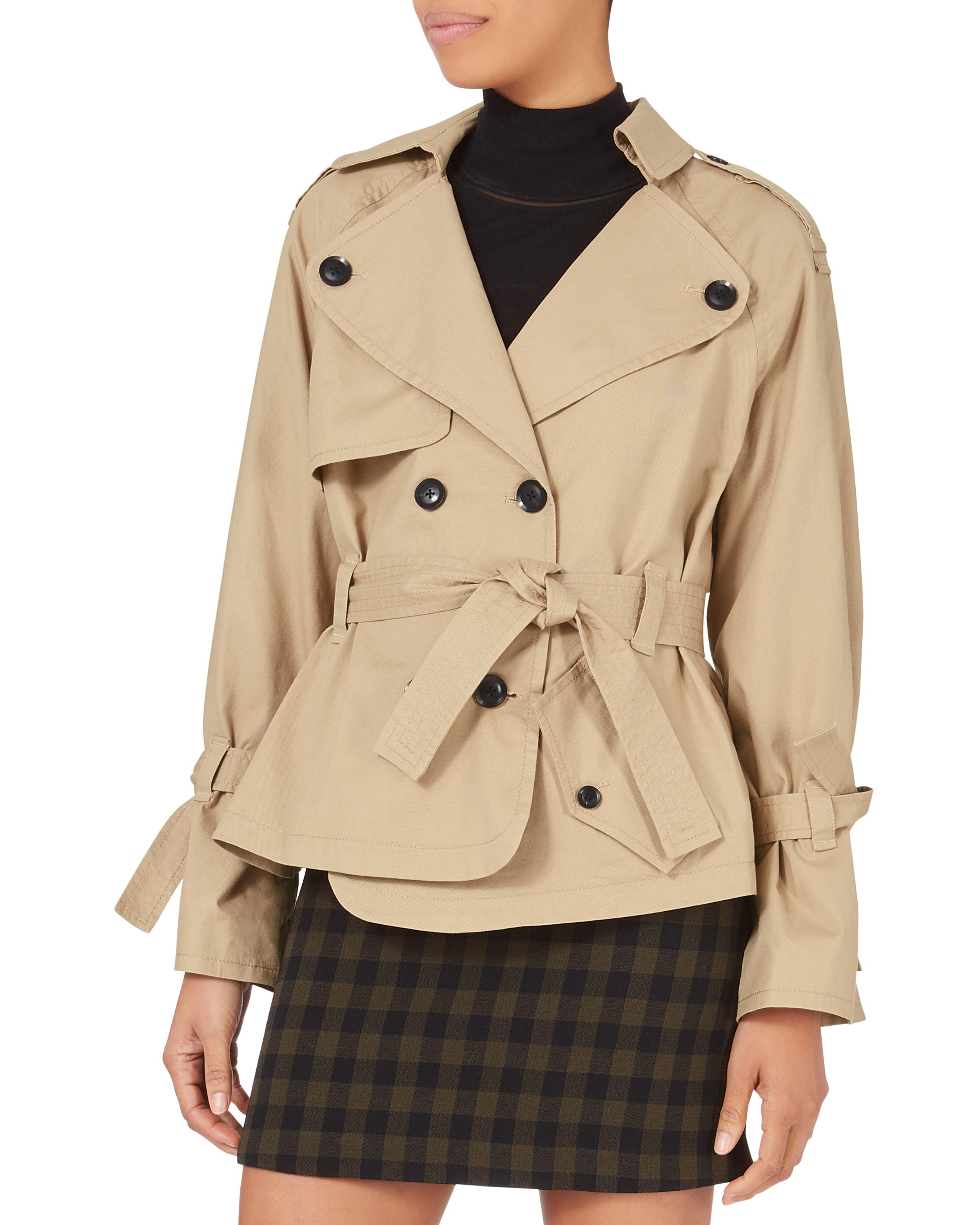 Marissa Webb Winfield Short Trench Coat in Natural | Lyst