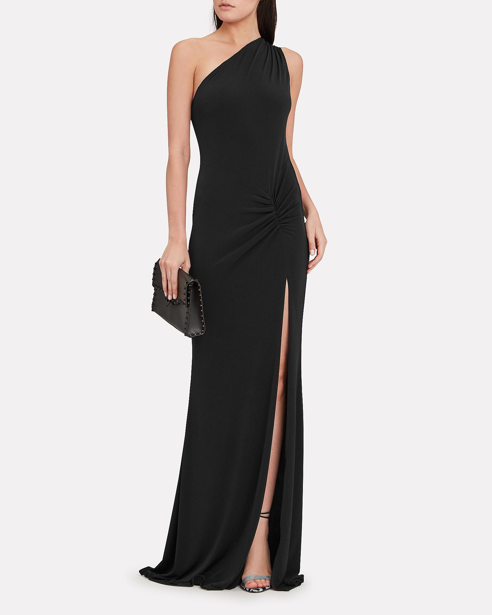 katie may one shoulder dress