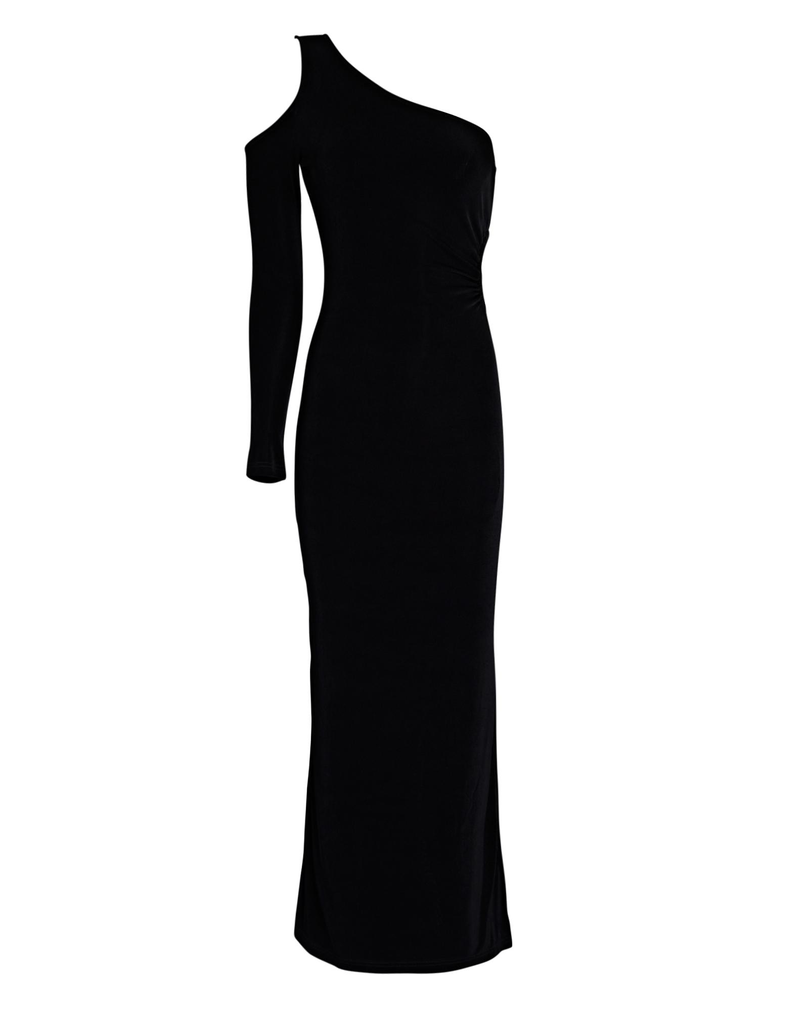 Suboo Beth One-shoulder Maxi Dress in Black