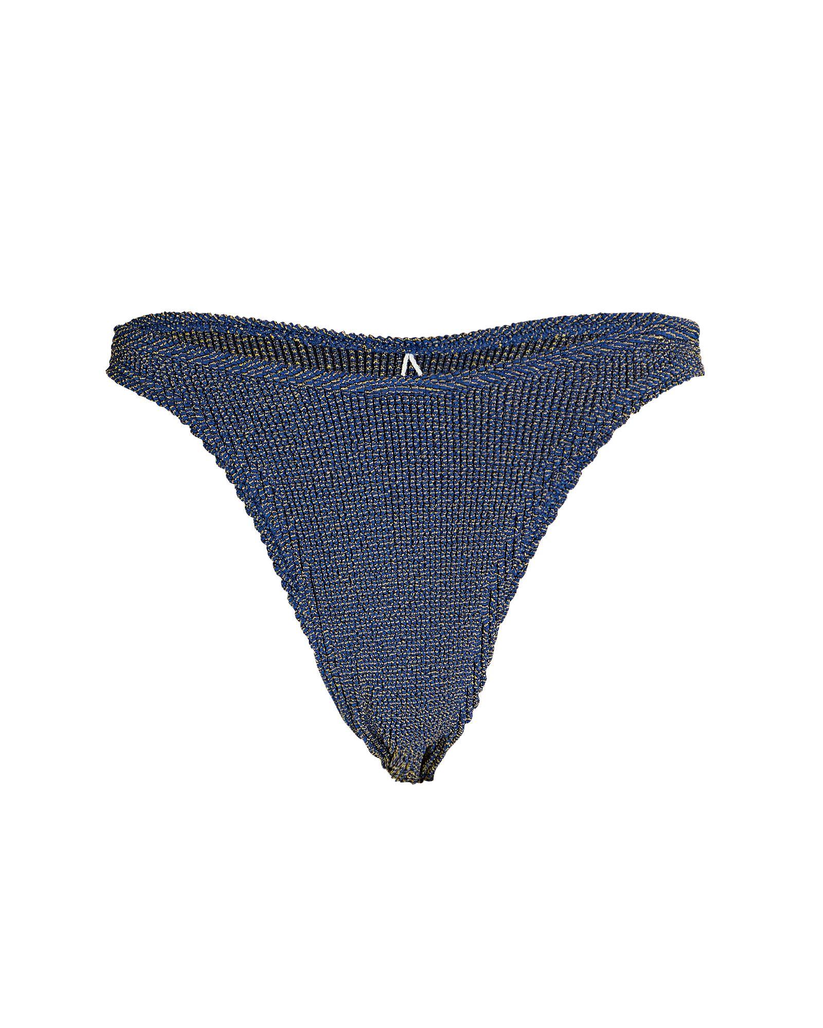 Bondeye Bond Eye Scene Lurex Bikini Bottoms in Blue Lyst Canada