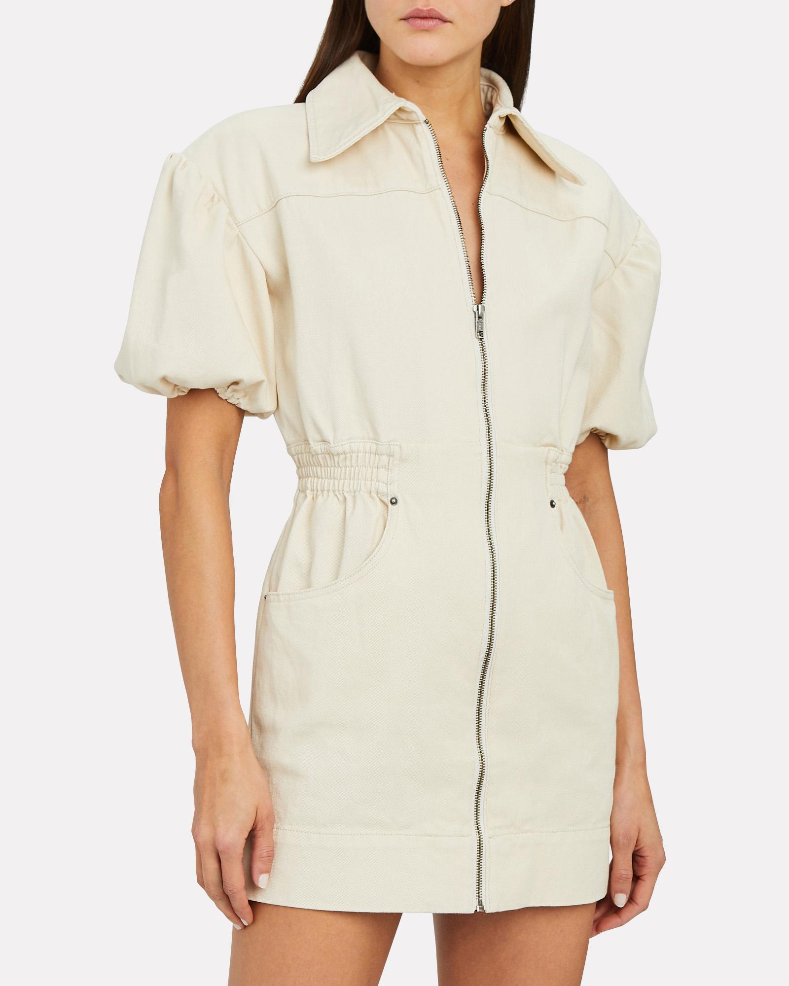 Peripheral Short Sleeve Mini Dress 