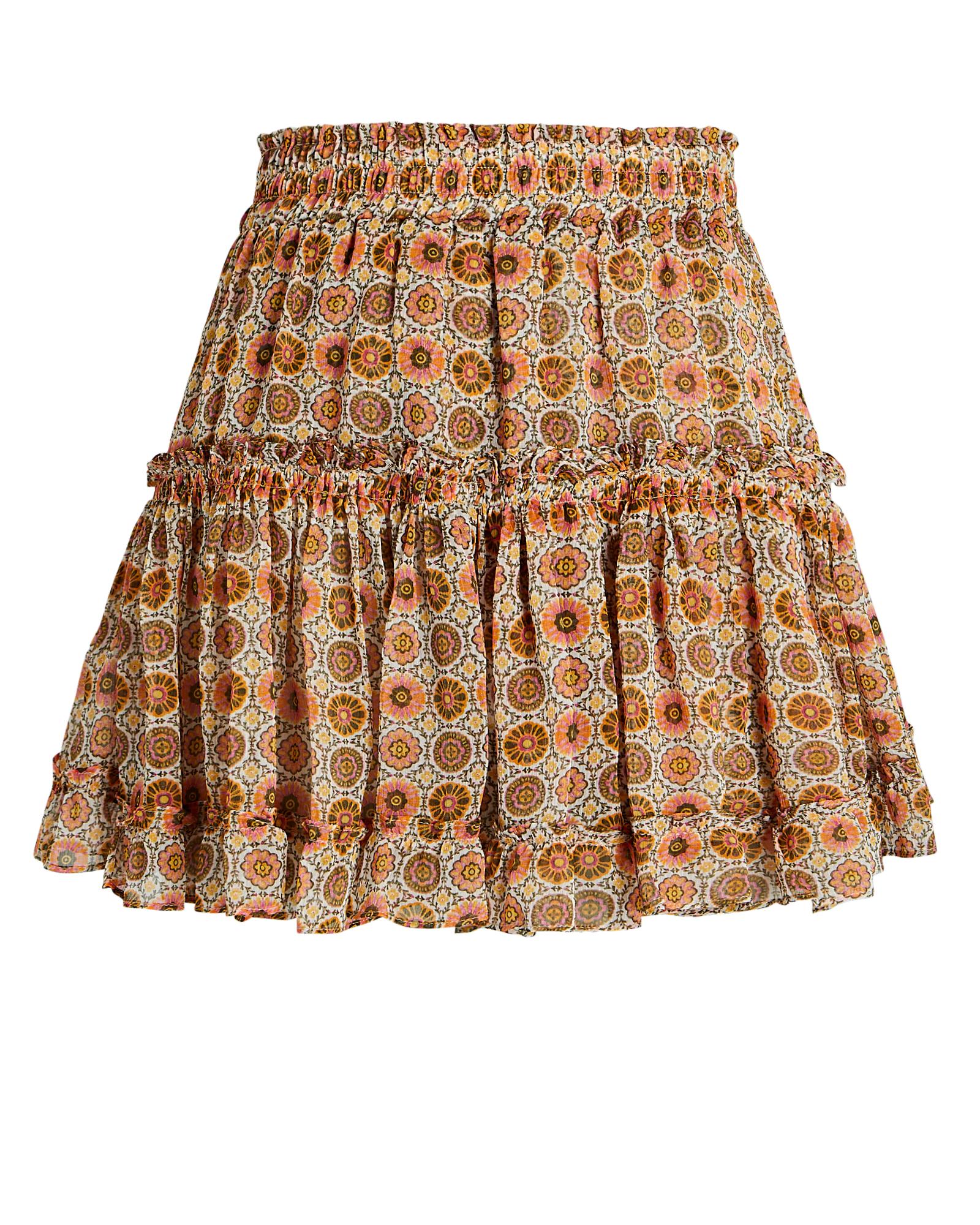 MISA Los Angles Marion Ruffled Chiffon Mini Skirt | Lyst