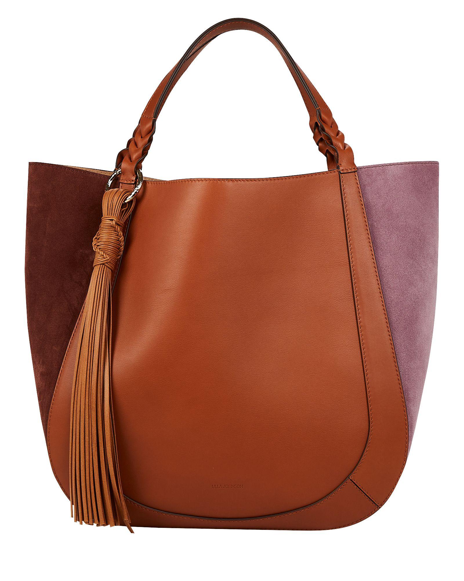 Ulla Johnson Albers Colorblock Tote Bag in Brown Lyst
