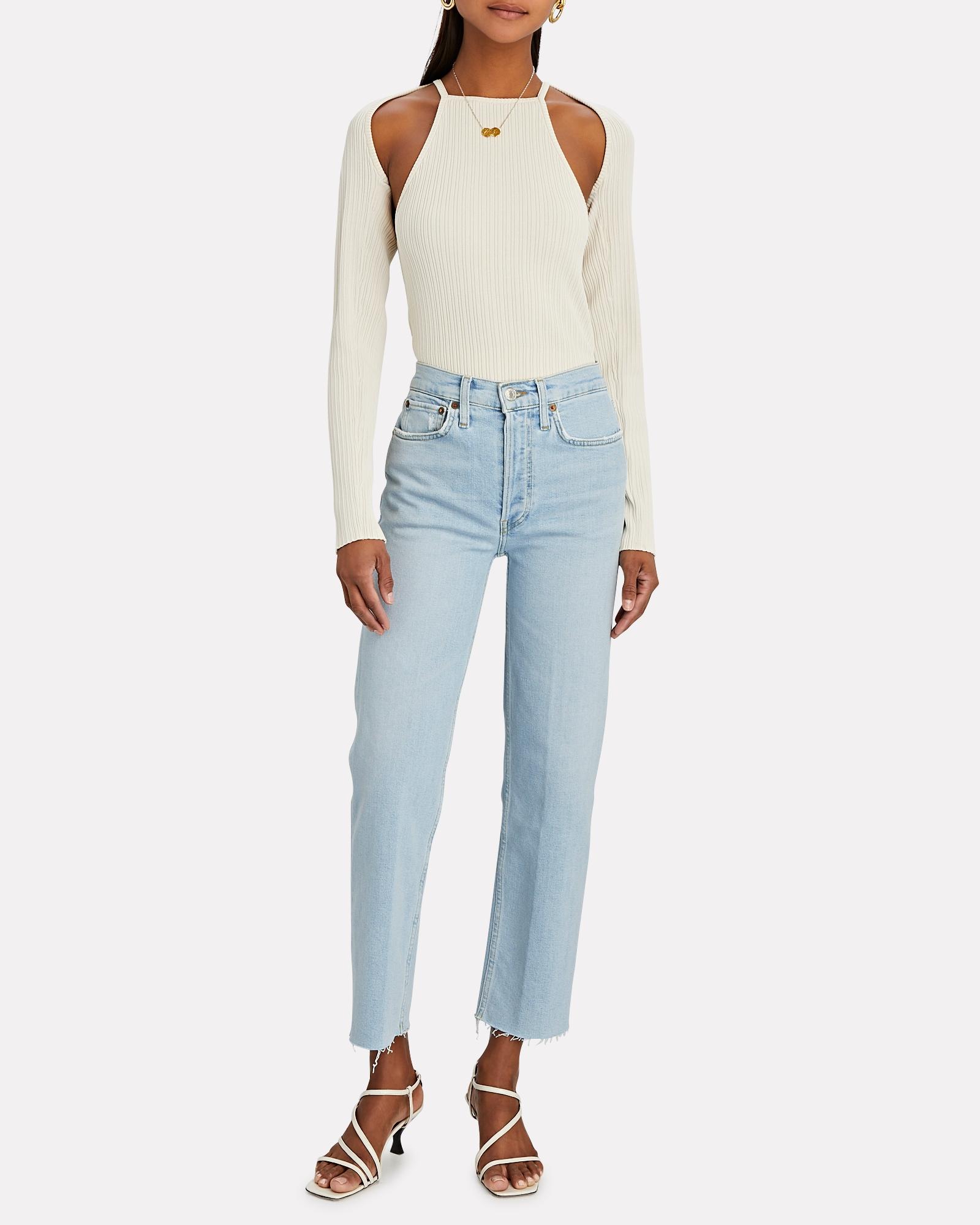 Denim 70s High-rise Stove Pipe Jeans 