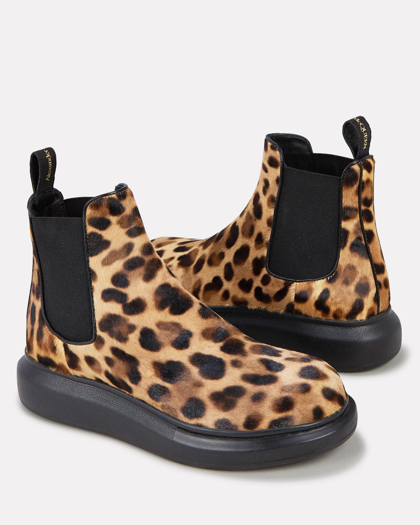 alexander mcqueen leopard boots