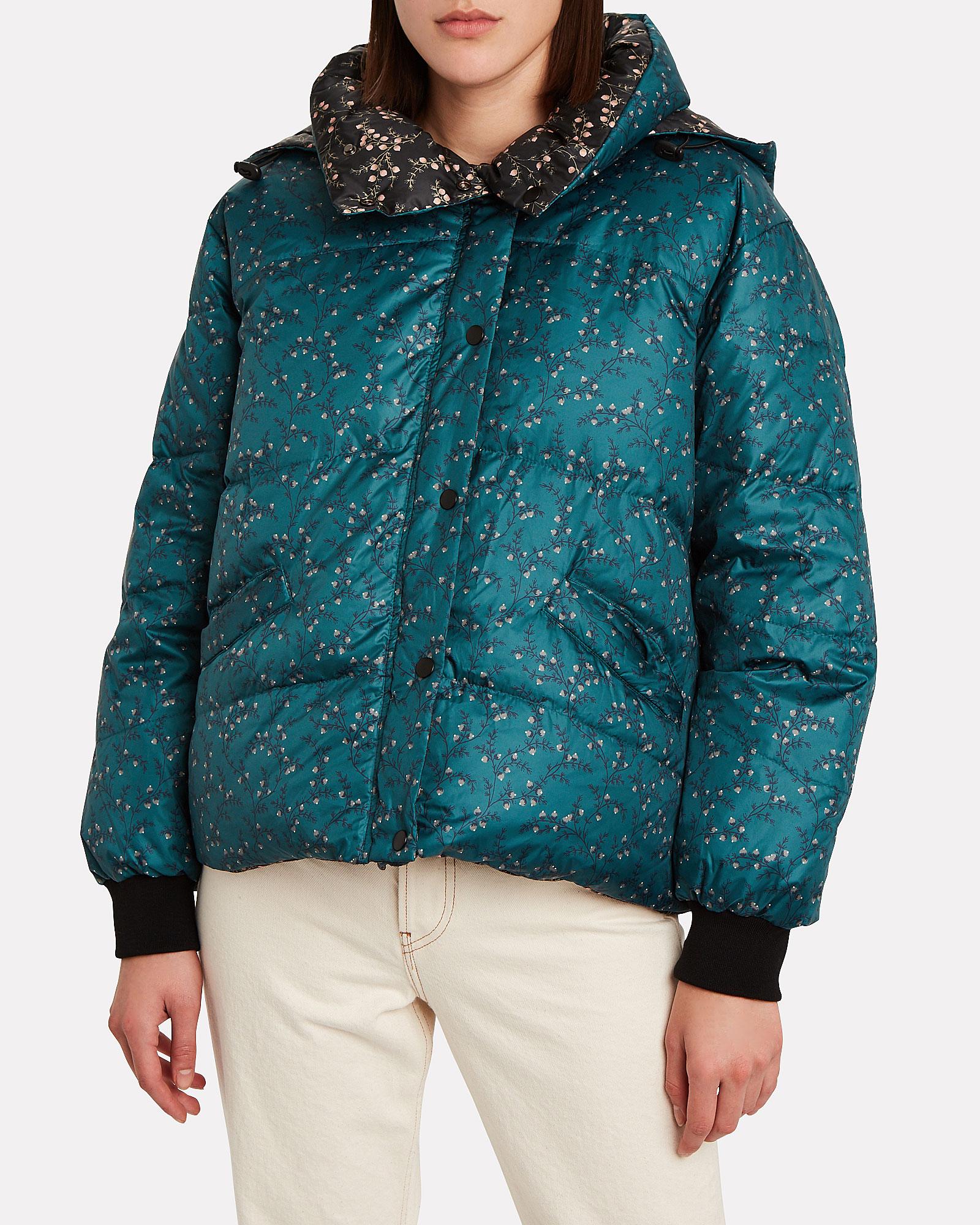 floral puffer jacket