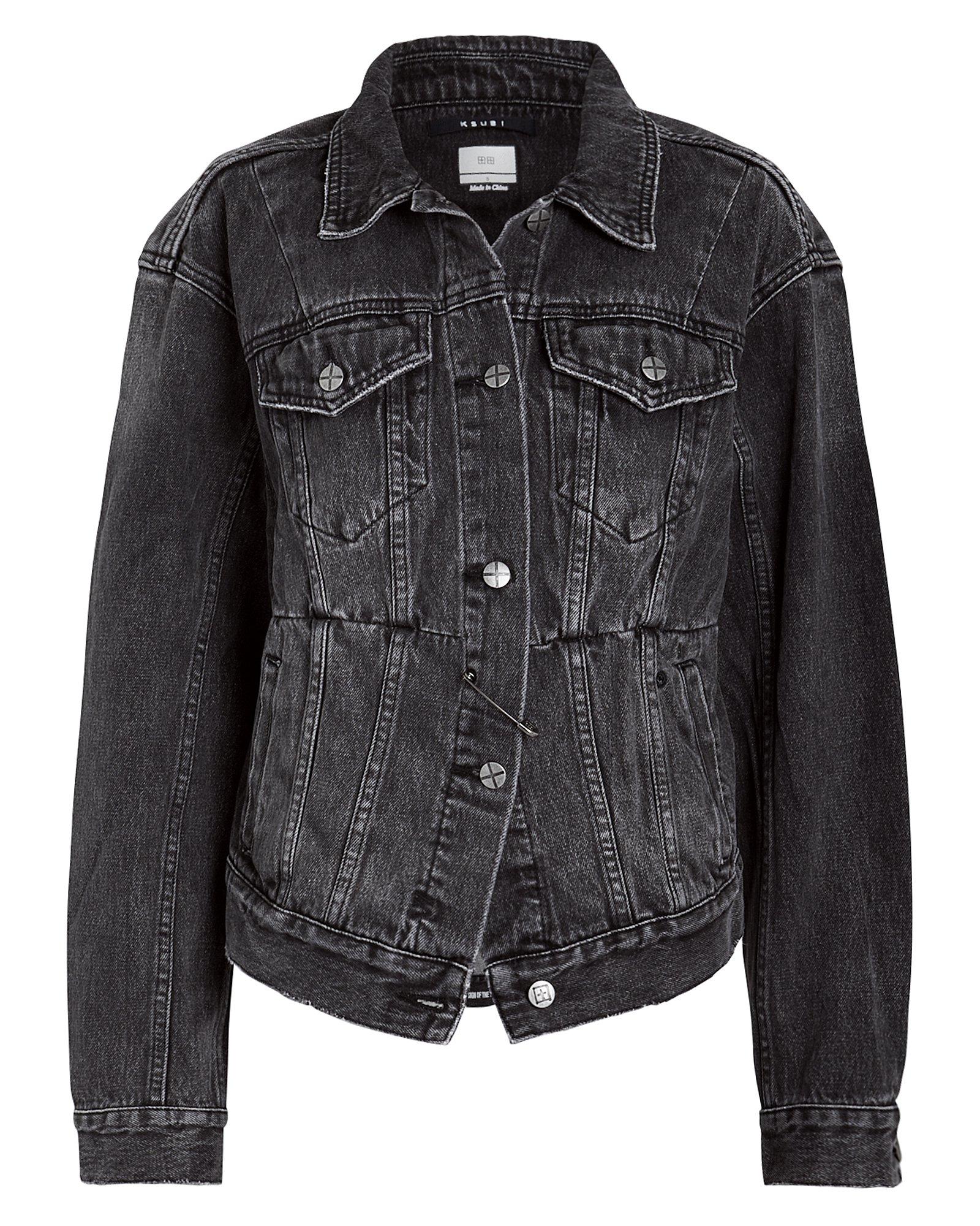 Ksubi Sideline Safety Pin Denim Jacket in Black Wash Denim (Black) Lyst