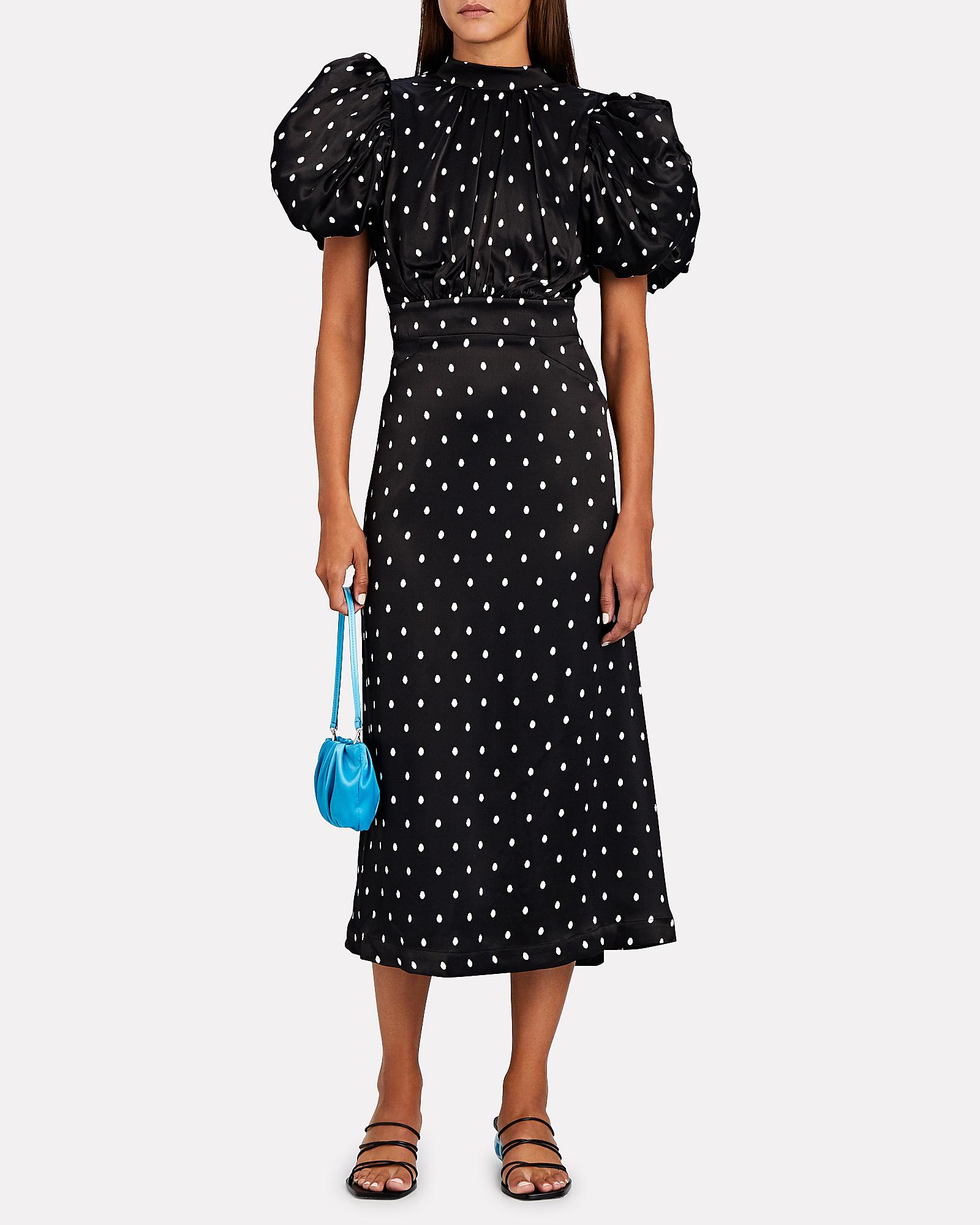 ROTATE BIRGER CHRISTENSEN Synthetic Dawn Puff Sleeve Midi Dress in ...