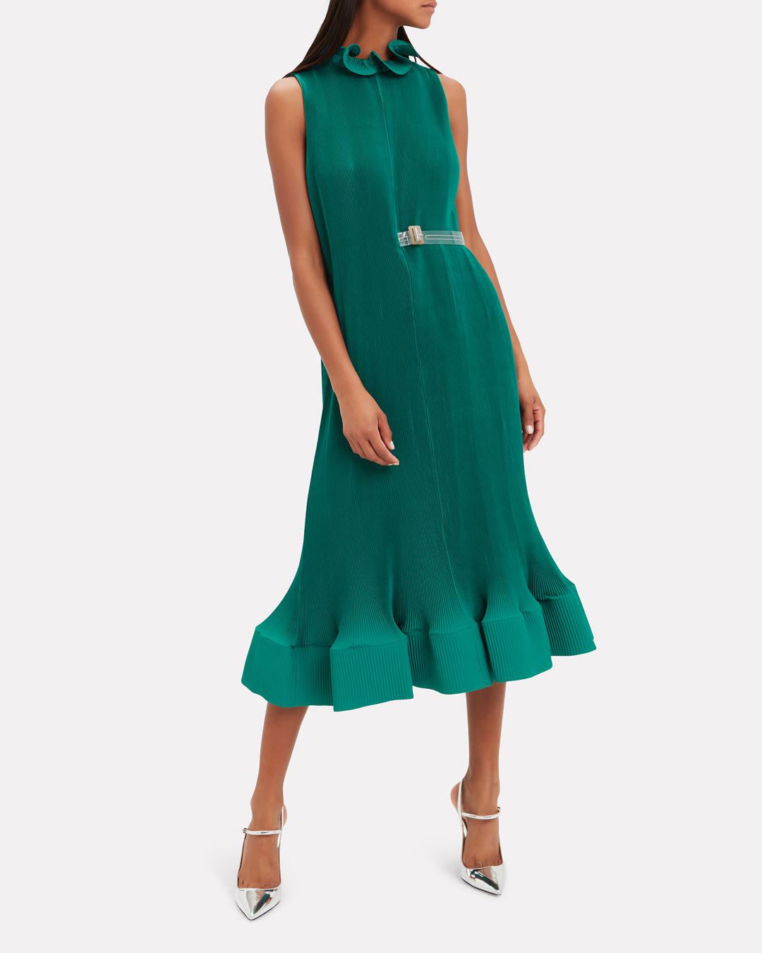 tibi green dress