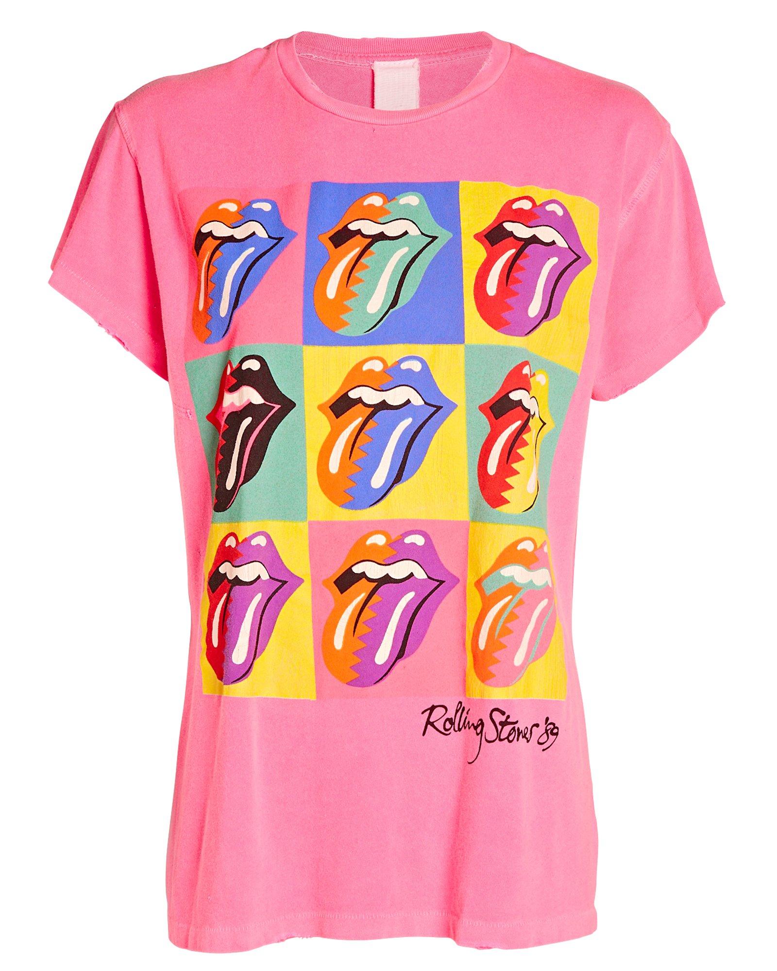 MadeWorn Cotton Rolling Stones 1989 Tongue Tshirt in Pink Lyst