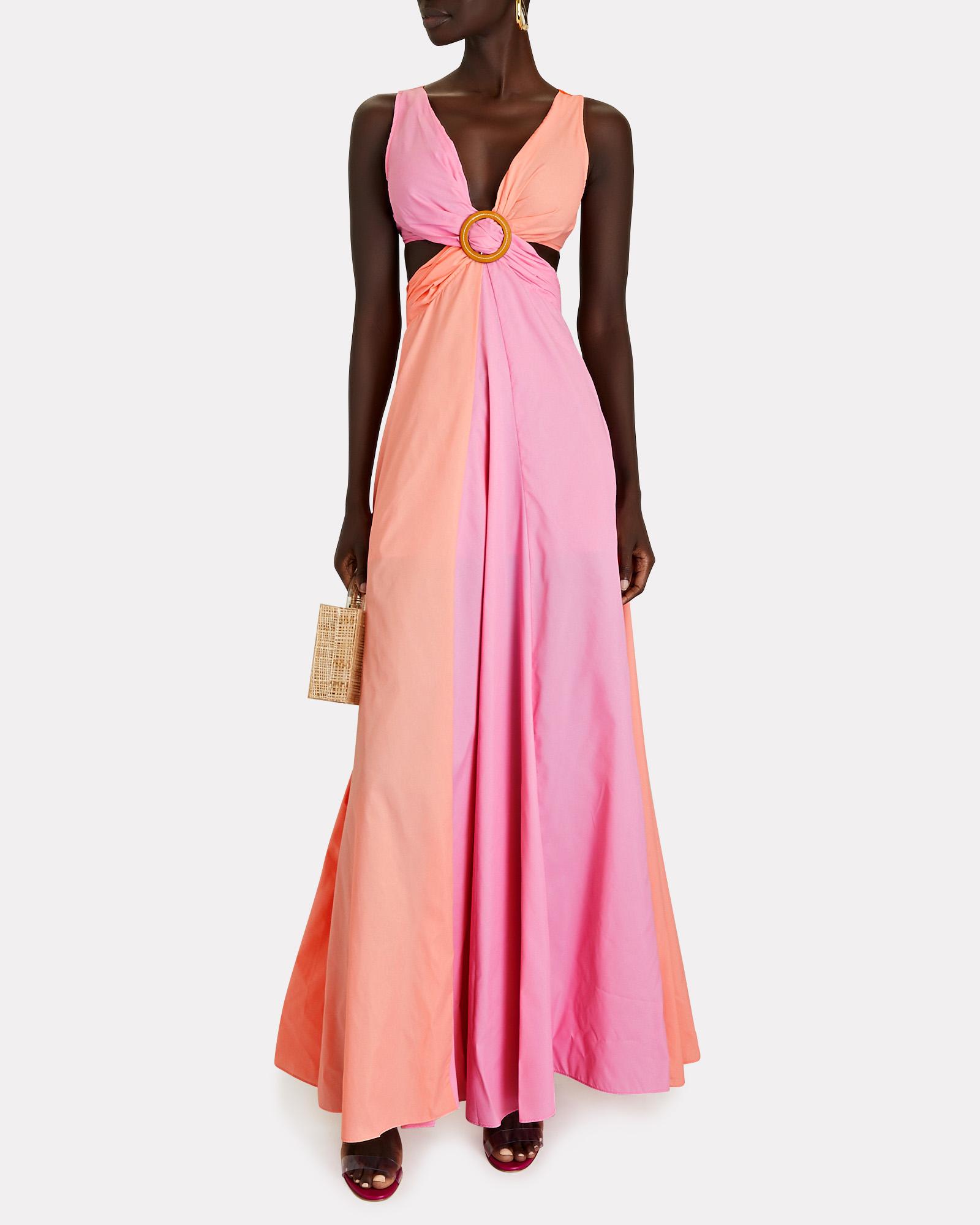 STAUD Passage Colorblock Cut-out Maxi 