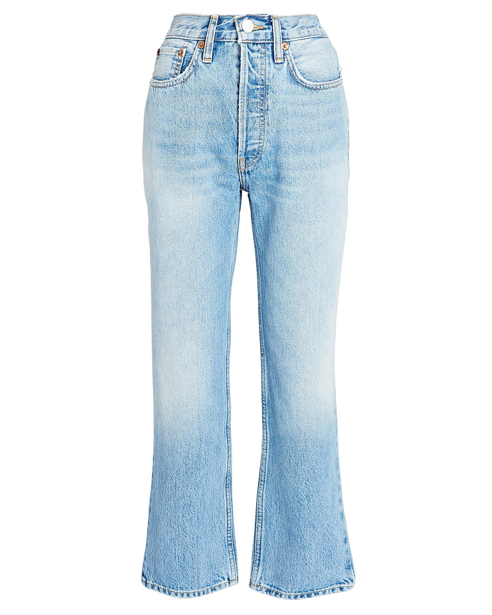 RE/DONE Denim 70s High-rise Stove Pipe Jeans in Light 3 (Blue) - Save ...