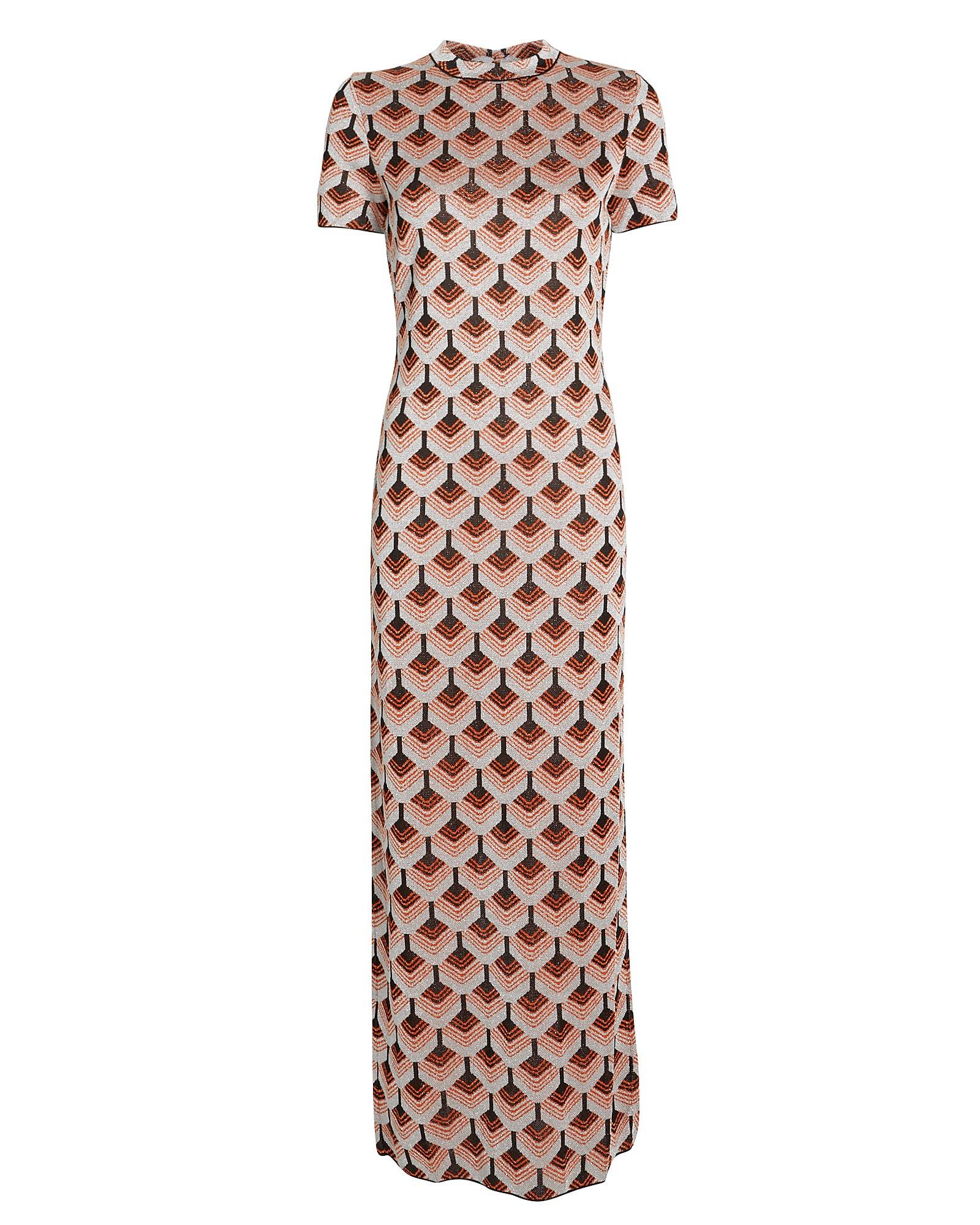 Paco Rabanne Geometric Metallic-jacquard Dress | Lyst