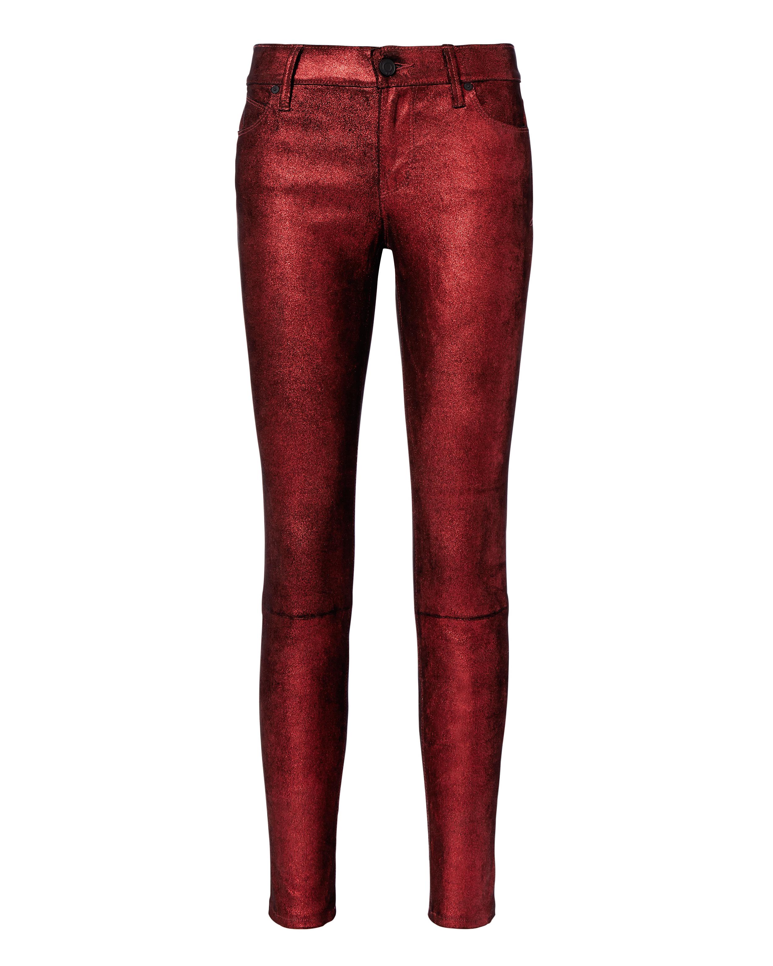 metallic pants