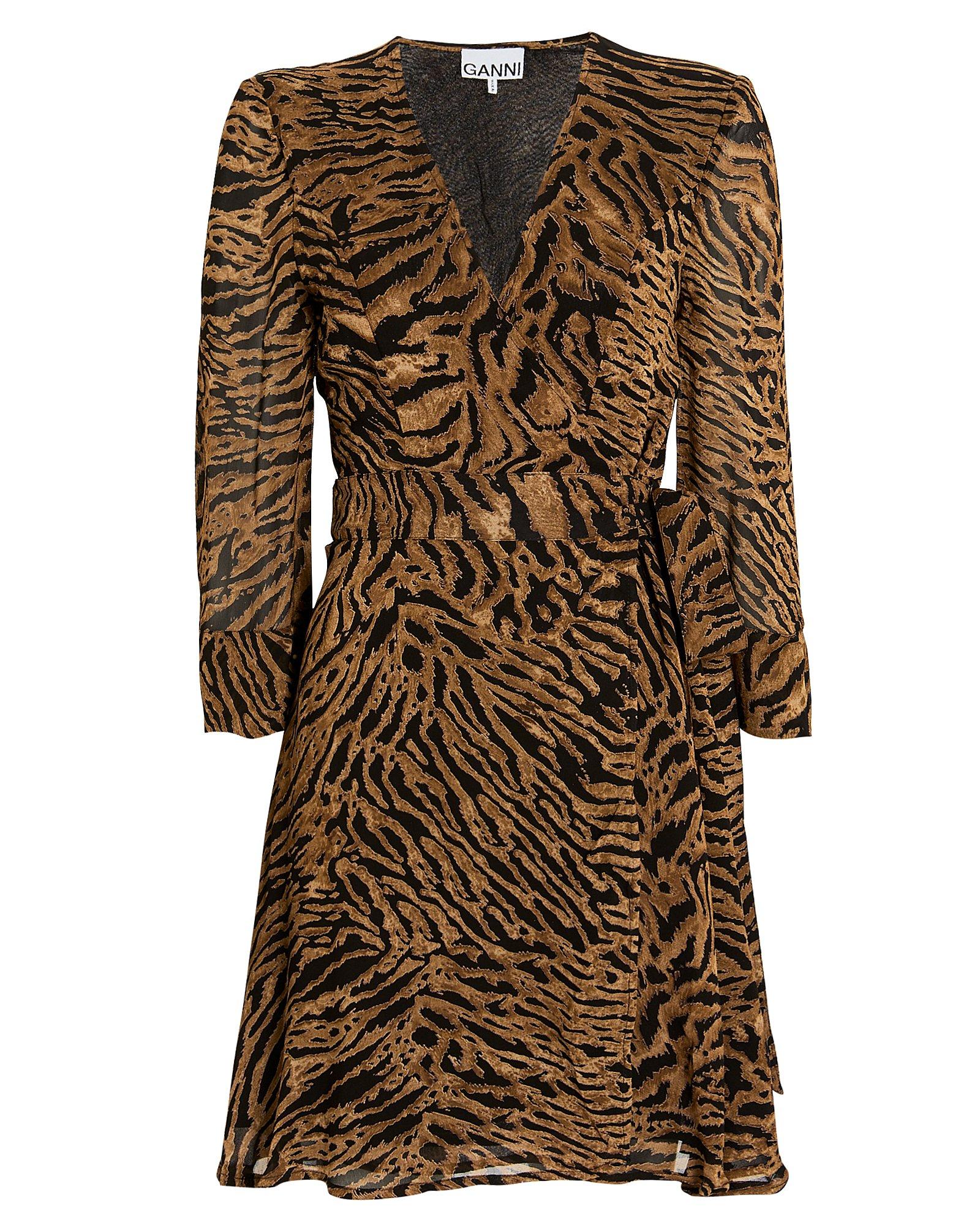 tiger print mini dress