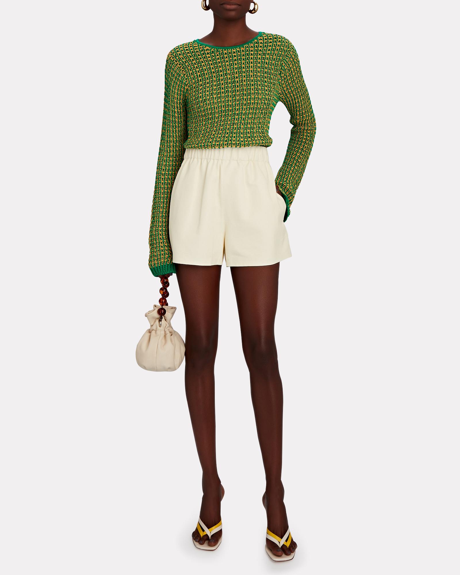 Kedelig Nævne Månens overflade 3.1 Phillip Lim Open-knit Cotton Sweater in Green | Lyst