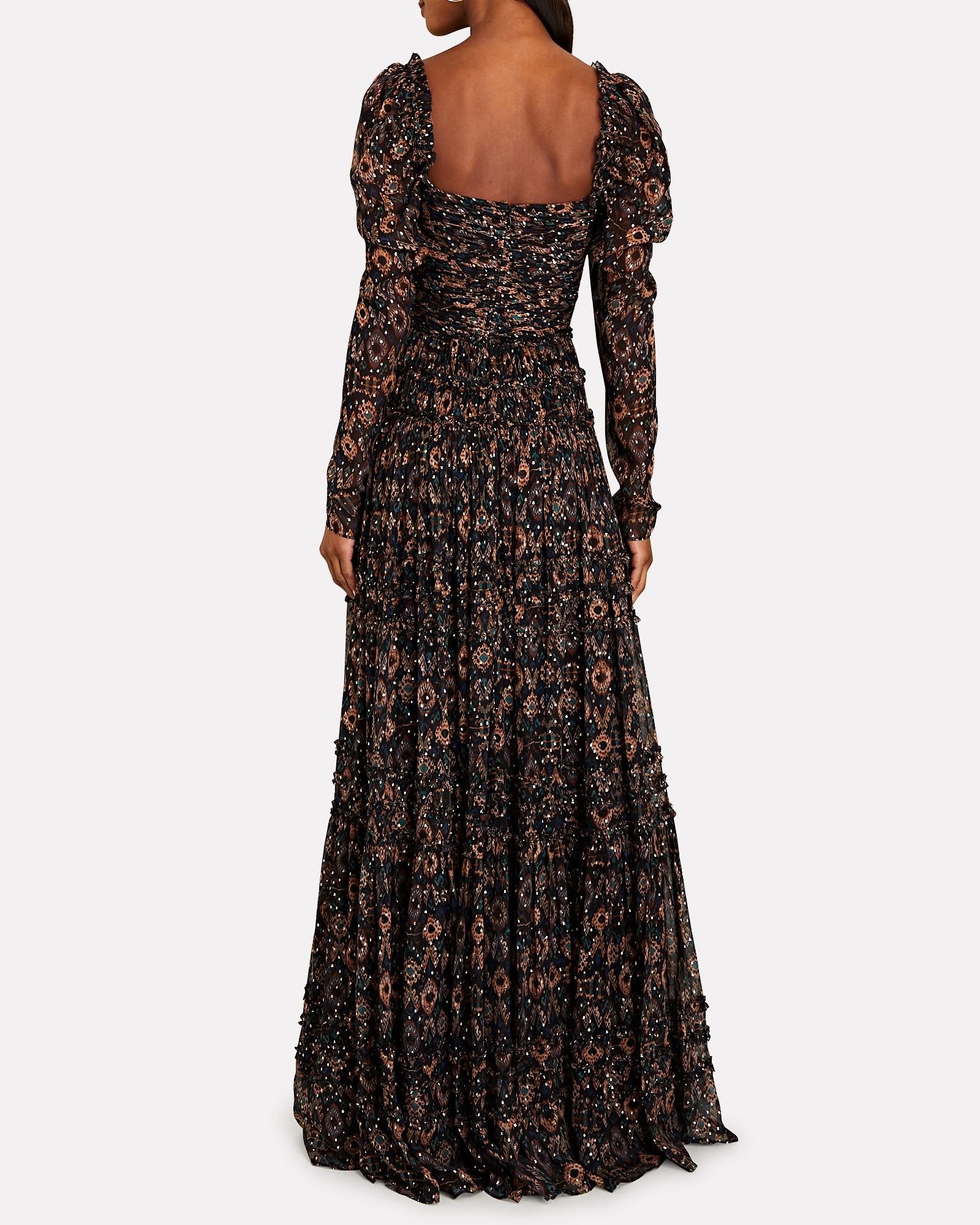 Ulla Johnson Rabia Metallic Ikat Gown