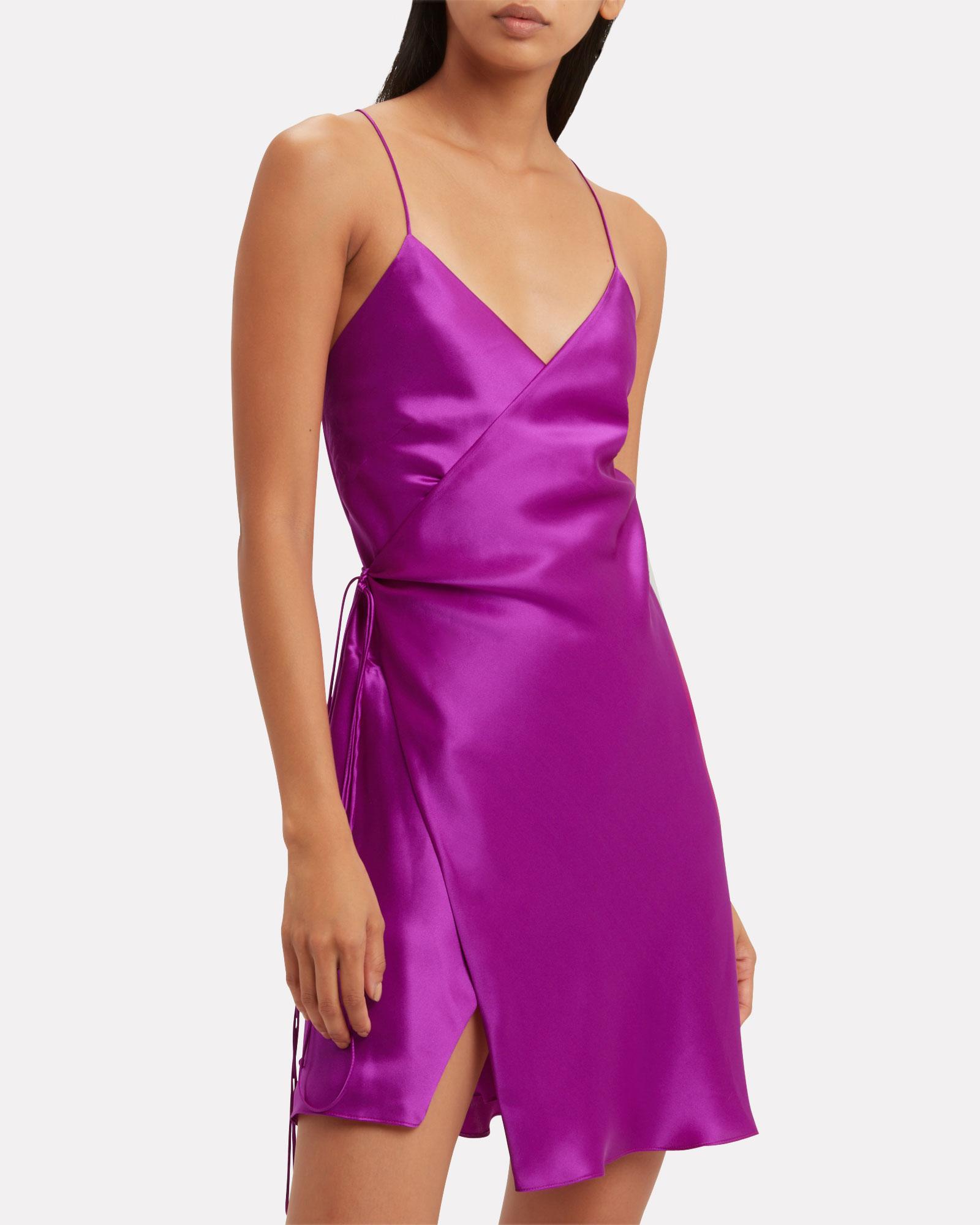michelle mason silk wrap dress