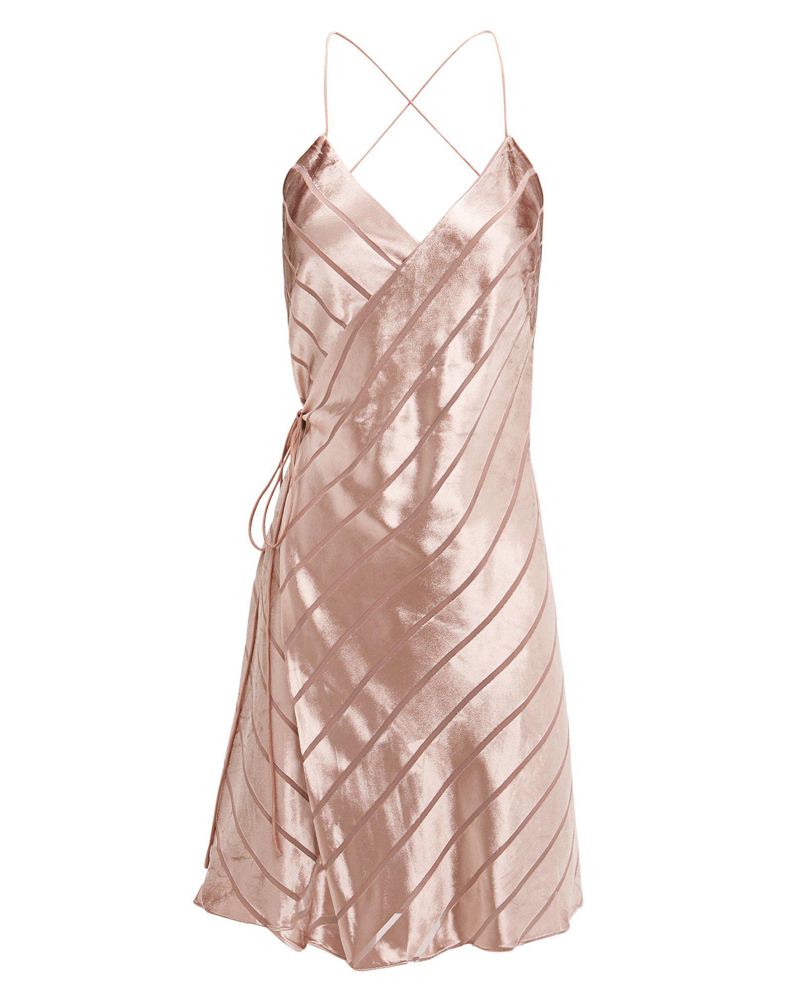 michelle mason wrap mini dress