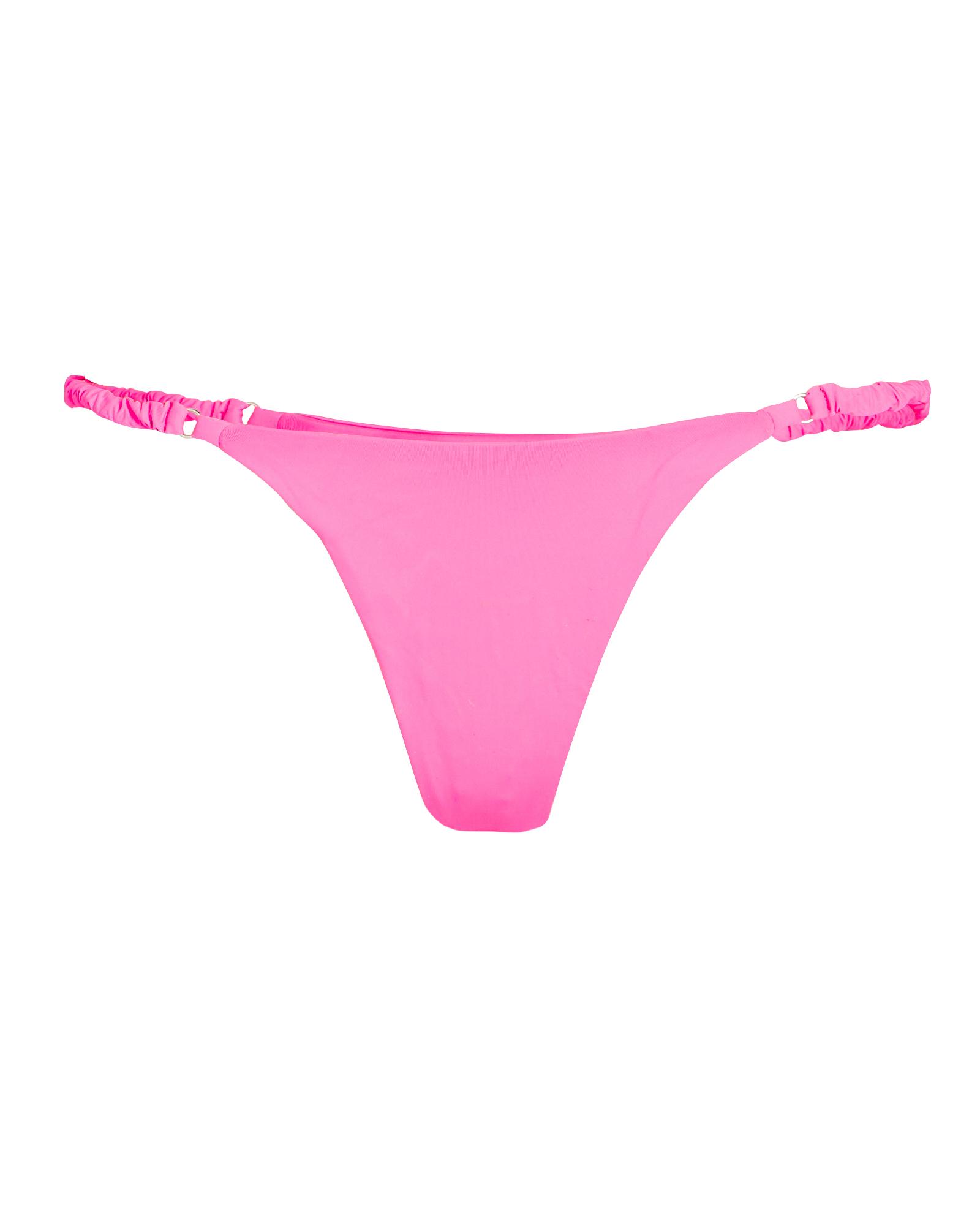 Frankie's Bikinis Hope Ruched Bikini Bottoms in Pink | Lyst