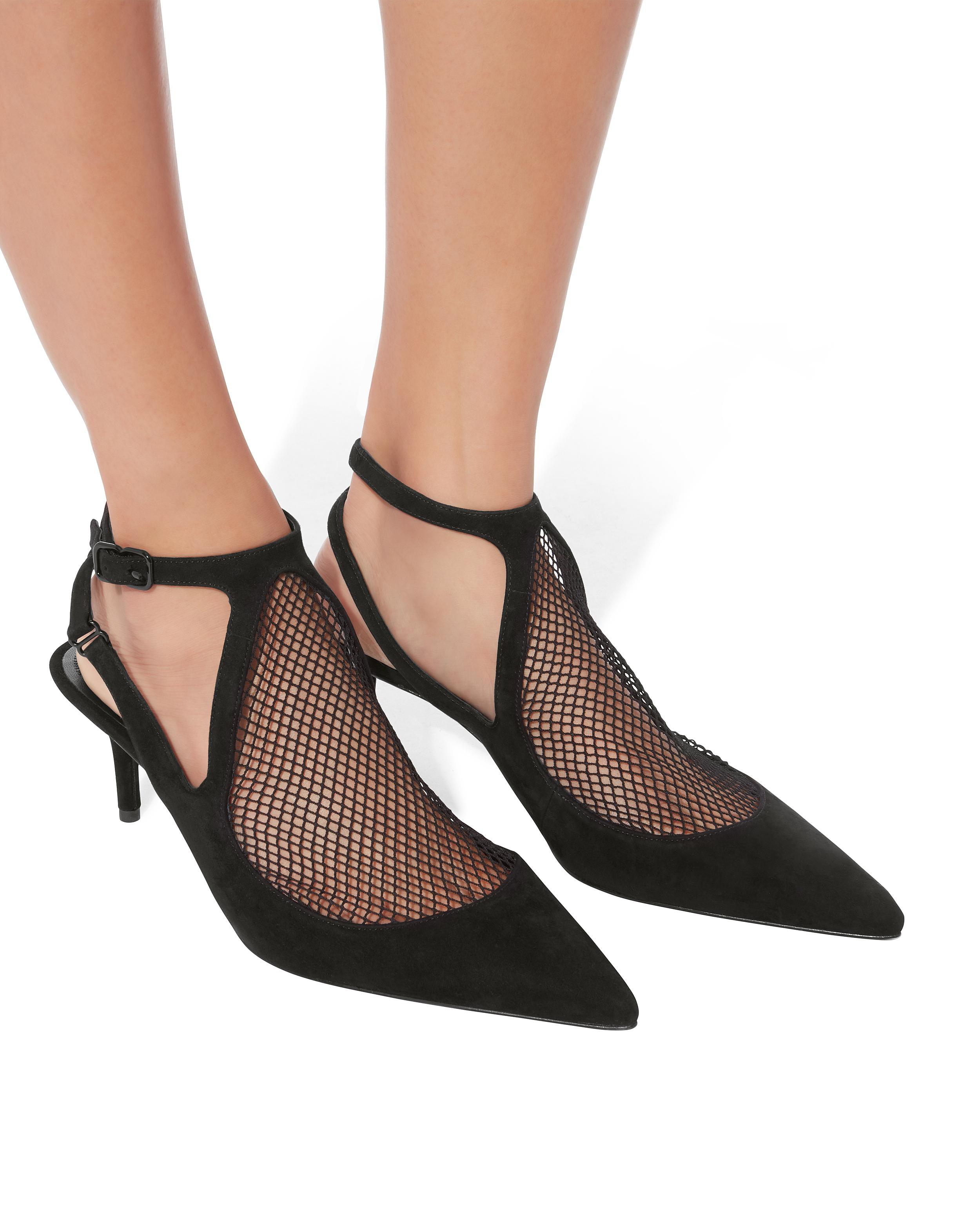 alexander wang fishnet boots