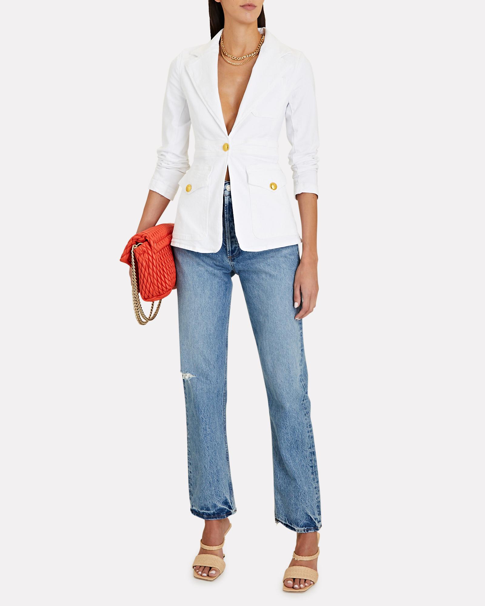A.L.C. Amelia Ii Denim Jacket in White 