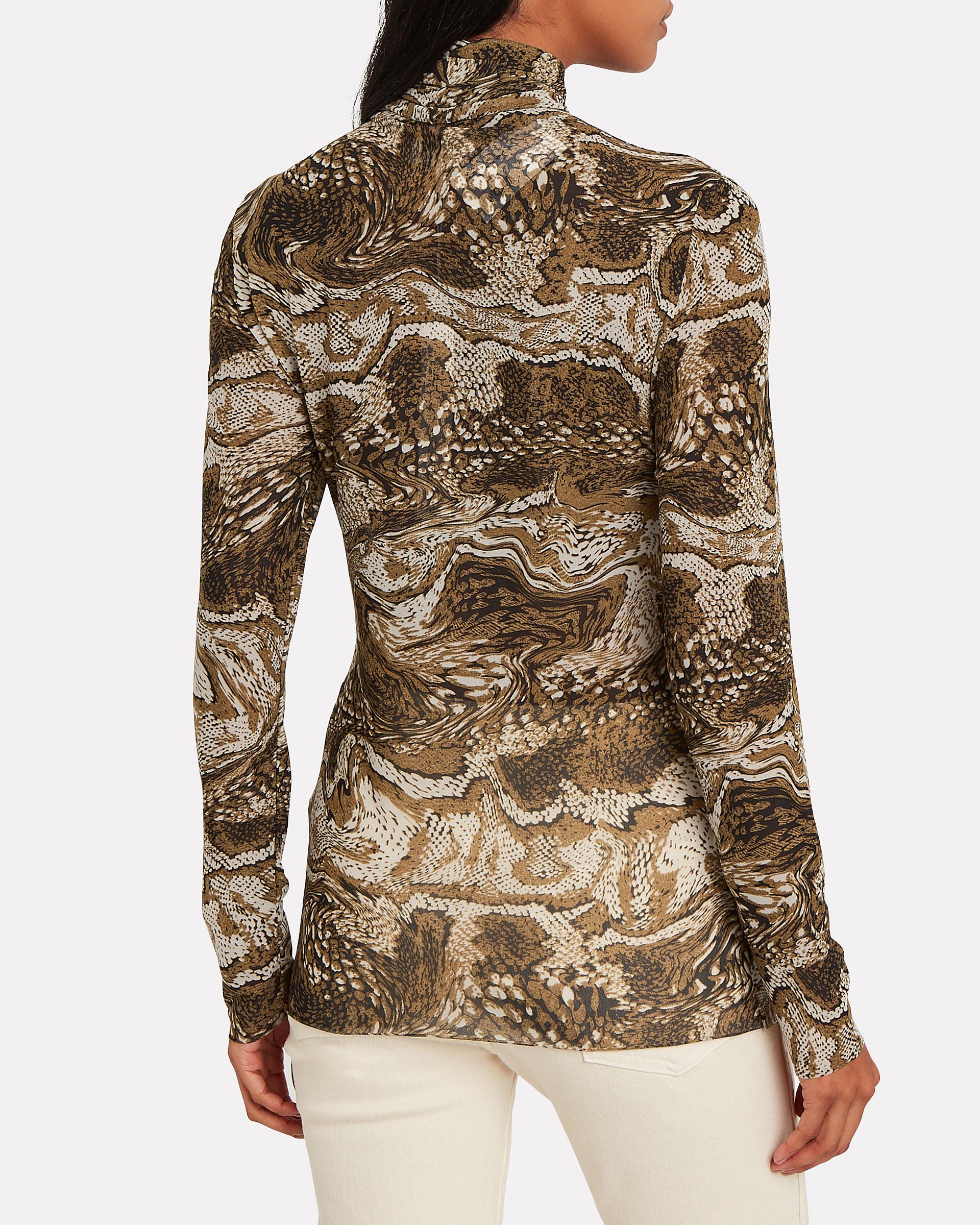 marble print mesh top