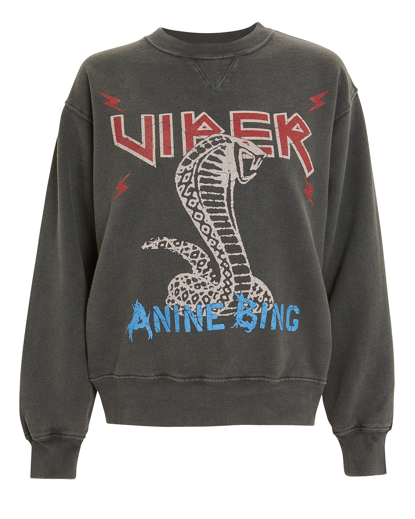 Anine Bing Cotton Serpent Sweatshirt -