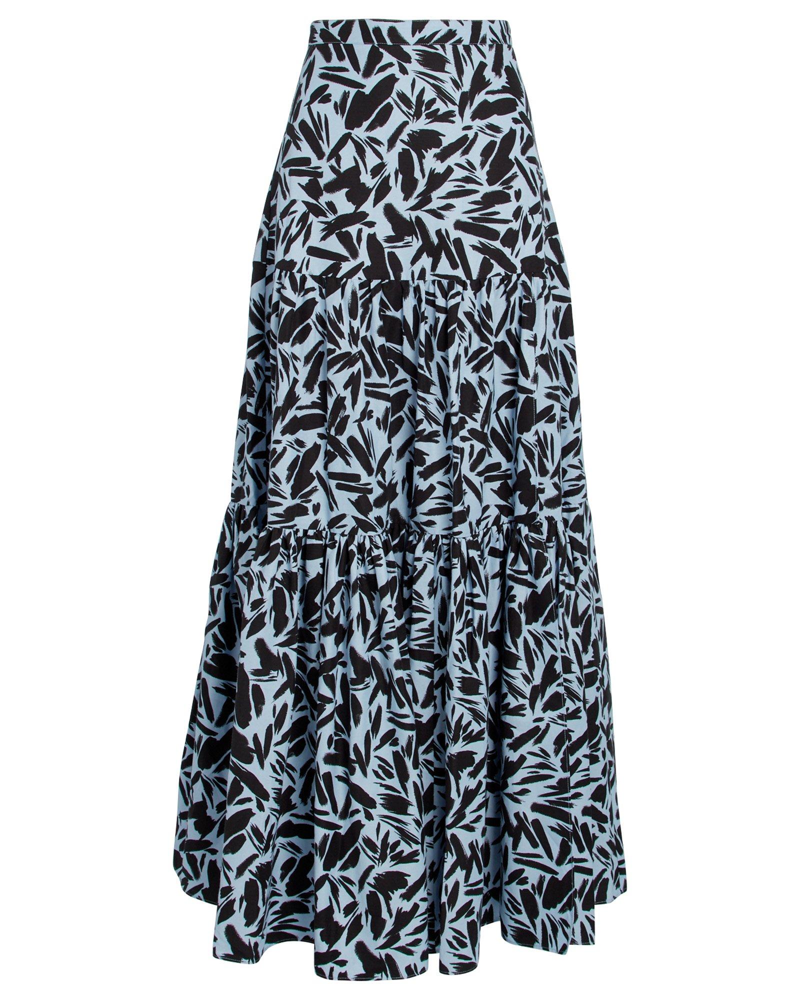Veronica Beard Cotton Serence Faille Maxi Skirt in Blue - Lyst