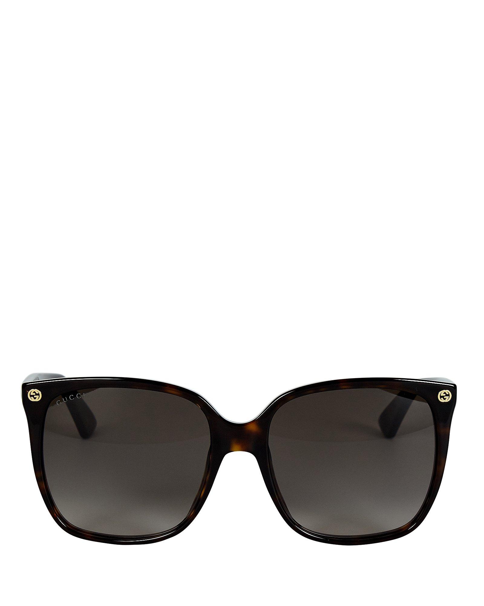 Gucci Oversized Square Sunglasses In Black Lyst 