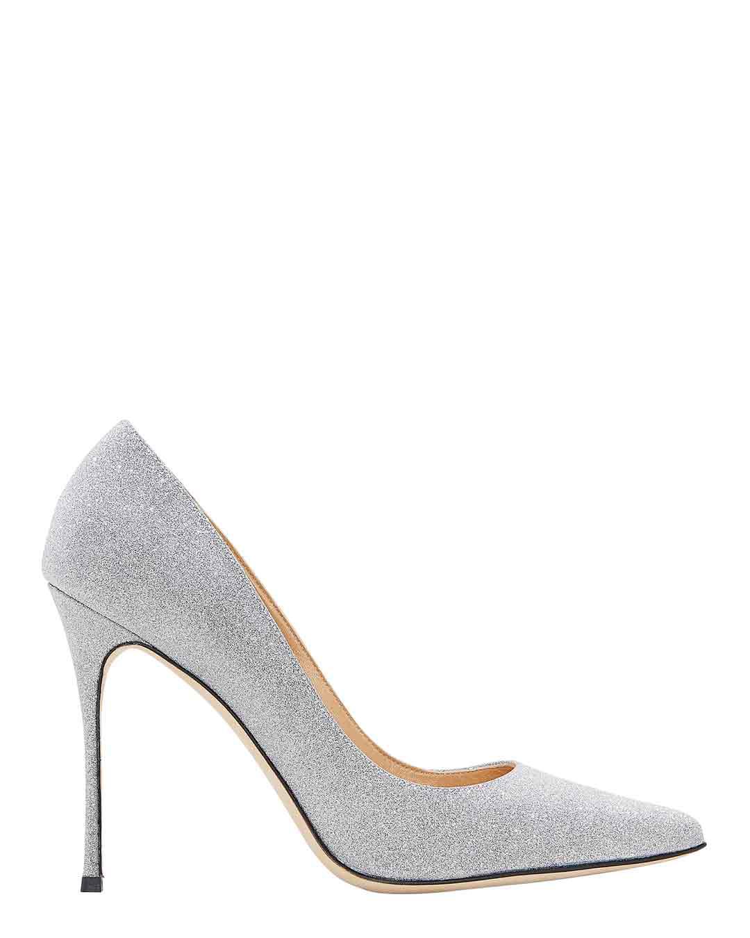 sergio rossi silver heels
