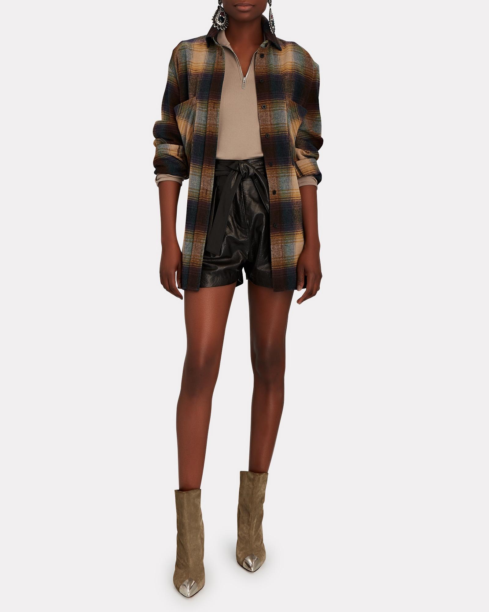 IRO Minsi Plaid Flannel Button-down 