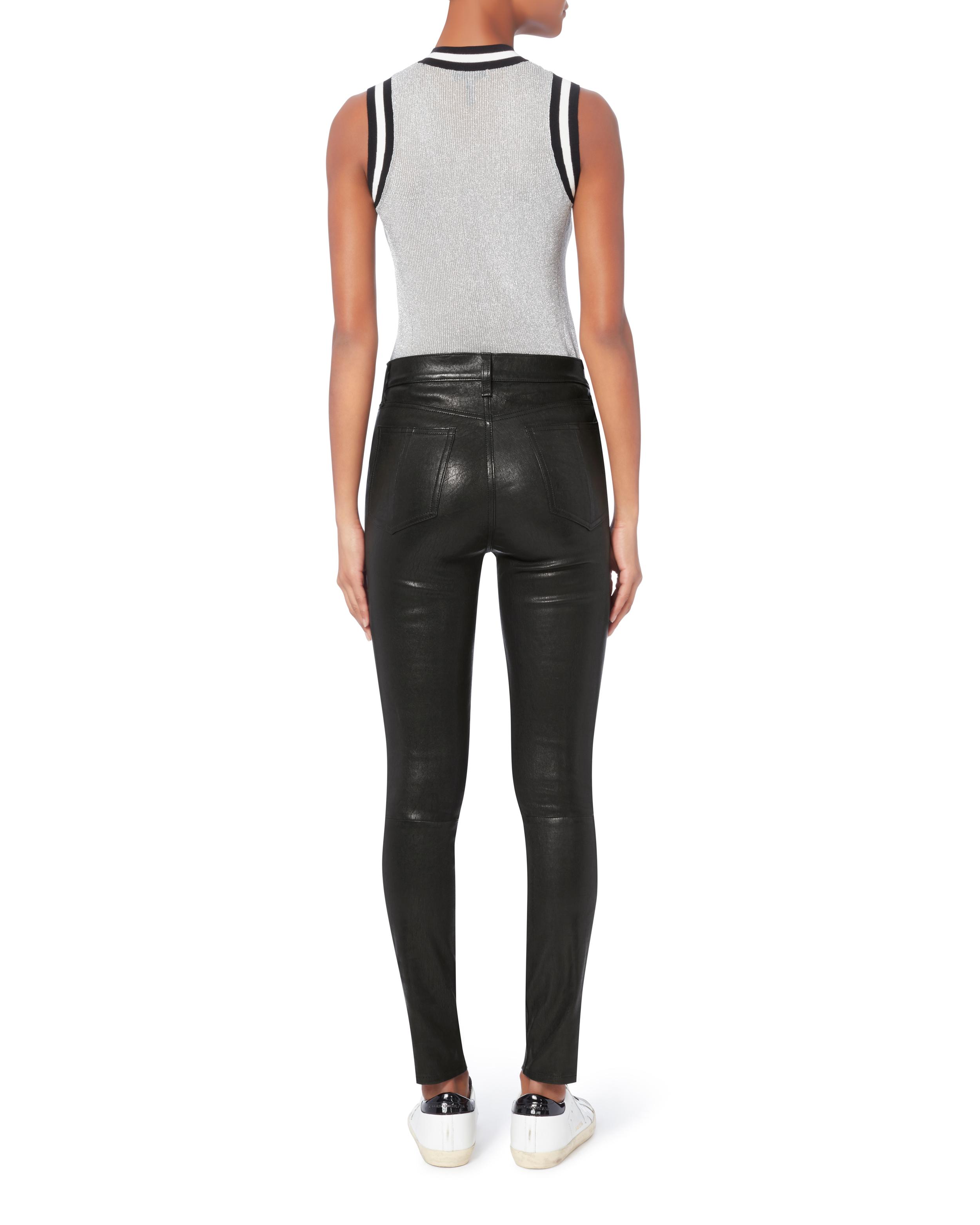 rag and bone high rise leather pants