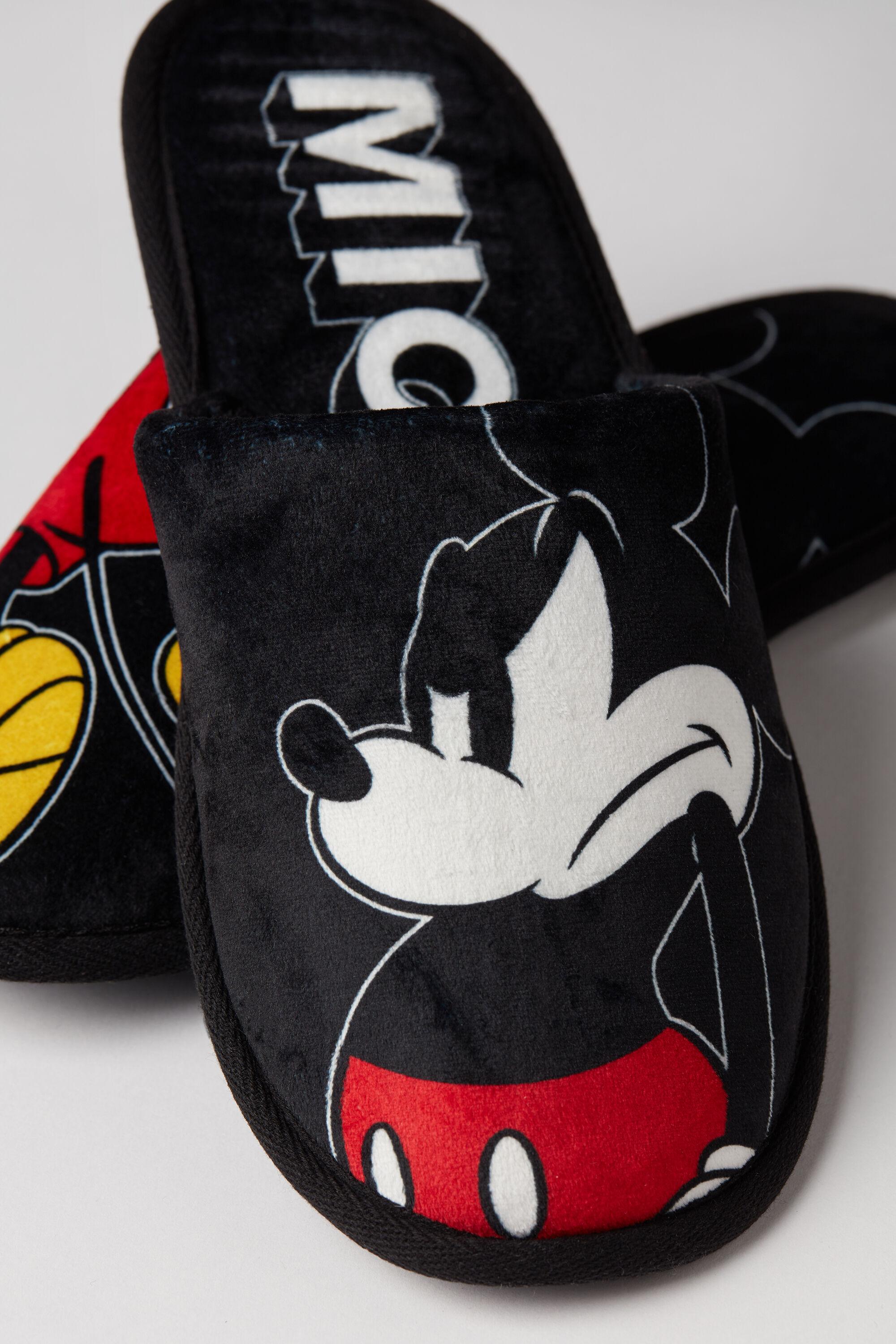 Intimissimi ©disney Mickey Mouse Slippers in Black for Men | Lyst