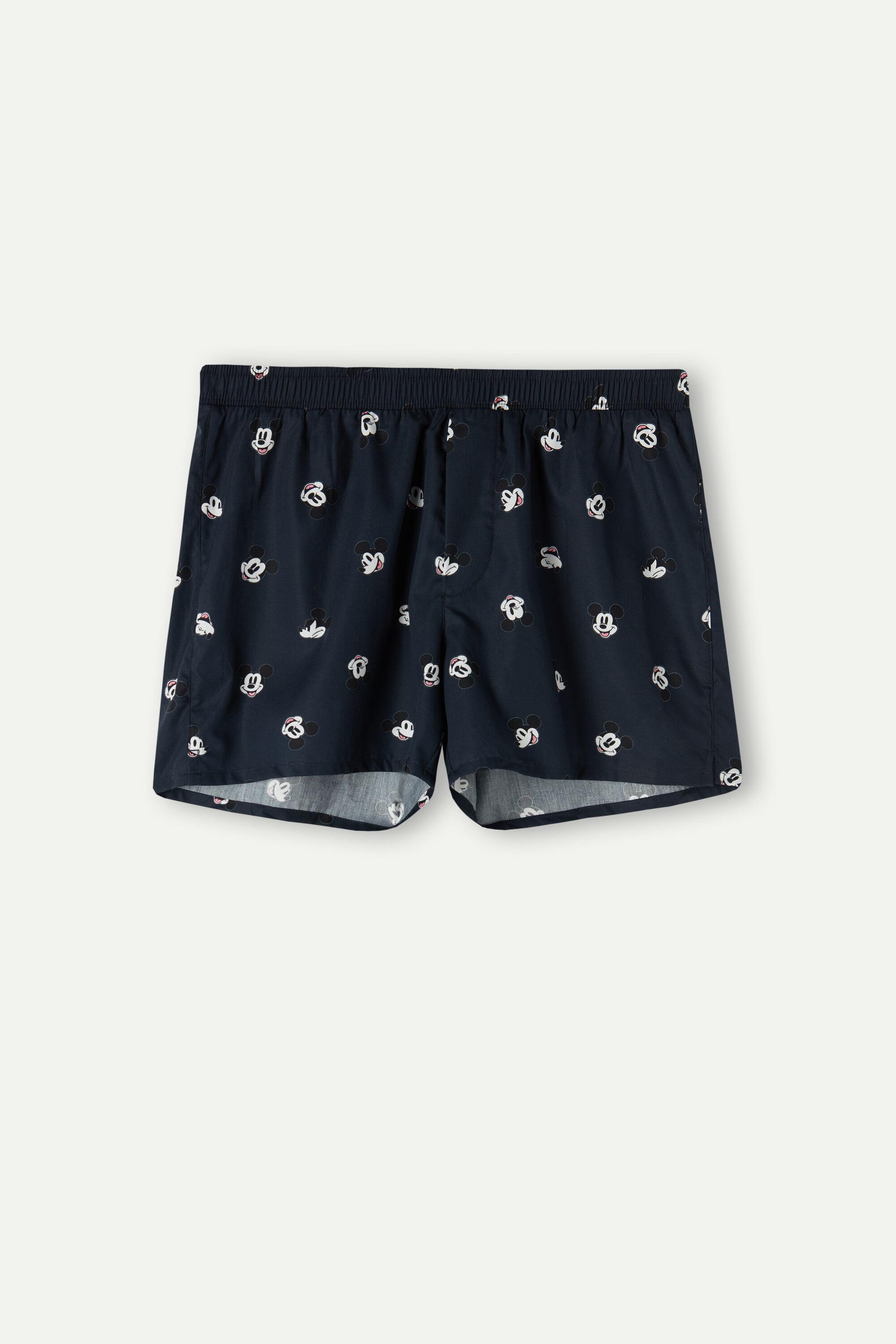Intimissimi ©disney All Over Mickey Faces Boxers In Cotton Cloth in Blue  for Men | Lyst
