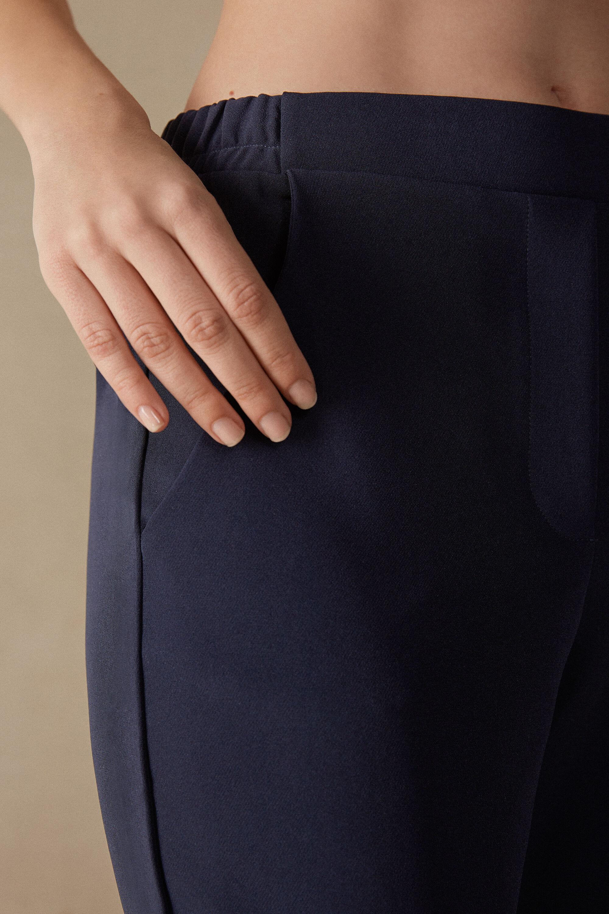 Intimissimi Trousers With Pockets in Blue | Lyst