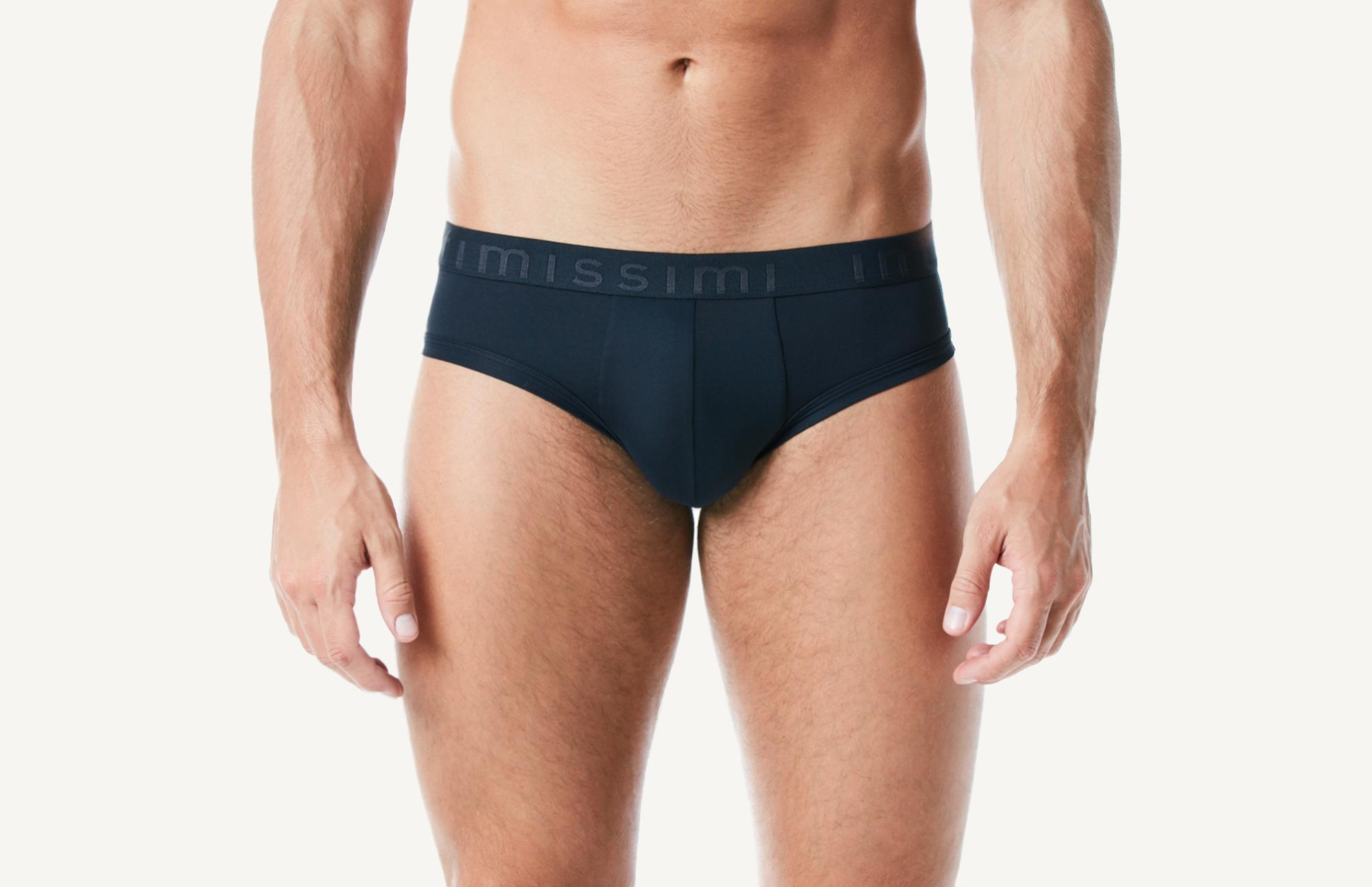 Intimissimi Mens Microfiber Briefs with Logo Detail