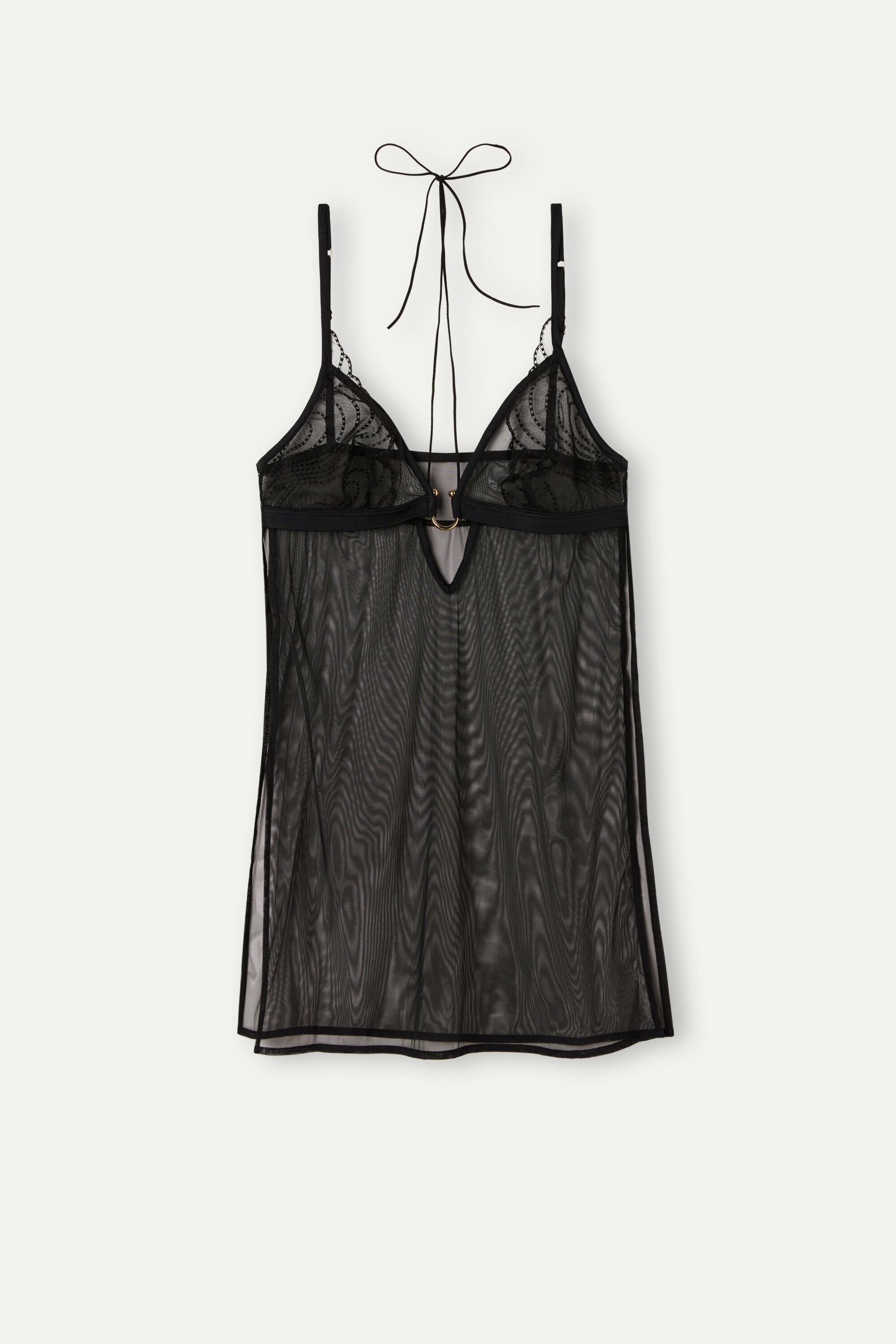Intimissimi Steal The Show Tulle Babydoll in Brown | Lyst