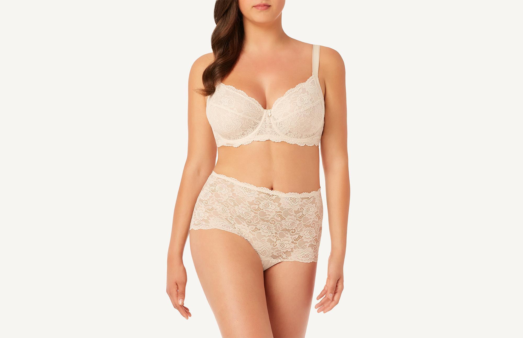 Intimissimi Lace Clara Non-padded Balconette Bra in Nude (Natural) - Lyst