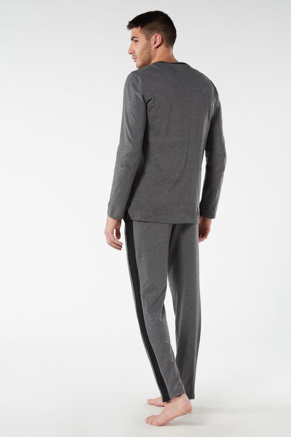 Intimissimi Basic Supima® Cotton Pajama Pant Set in Gray for Men - Lyst