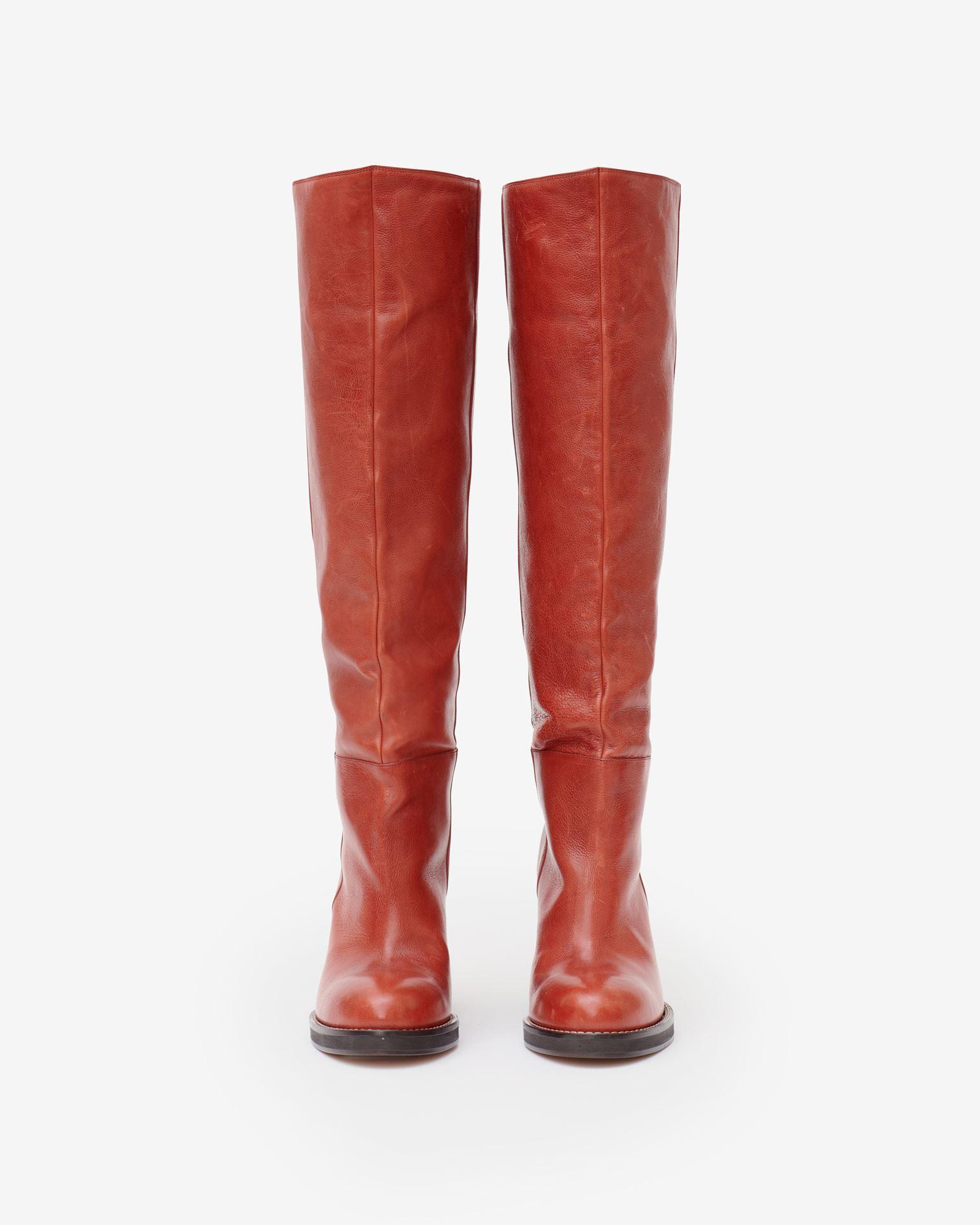 Isabel marant boots best sale red